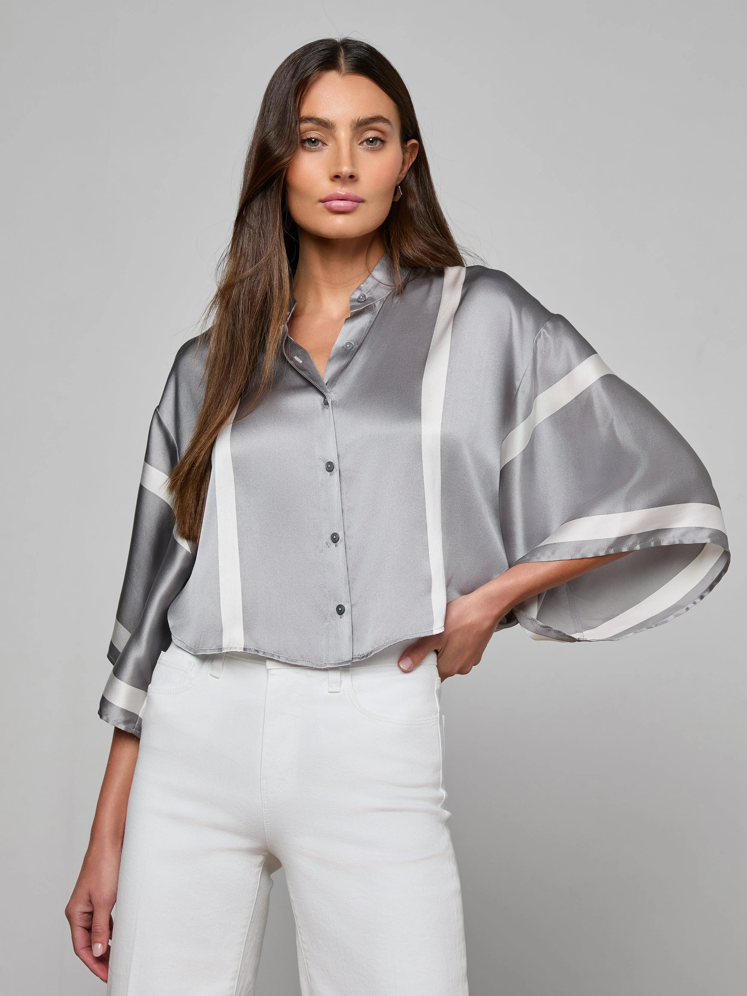 L'AGENCE - Dru Silk Blouse