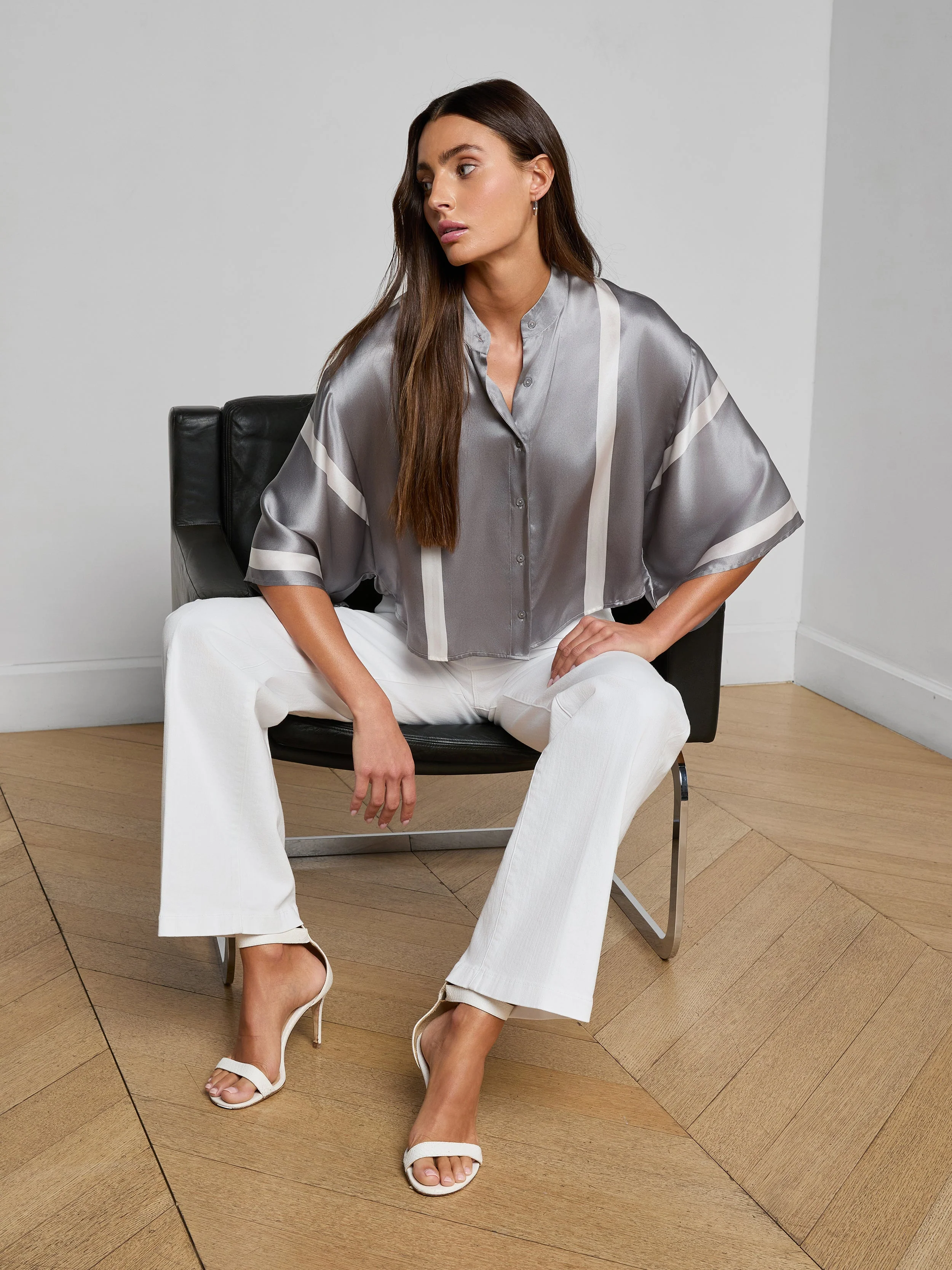 L'AGENCE - Dru Silk Blouse - Image 7