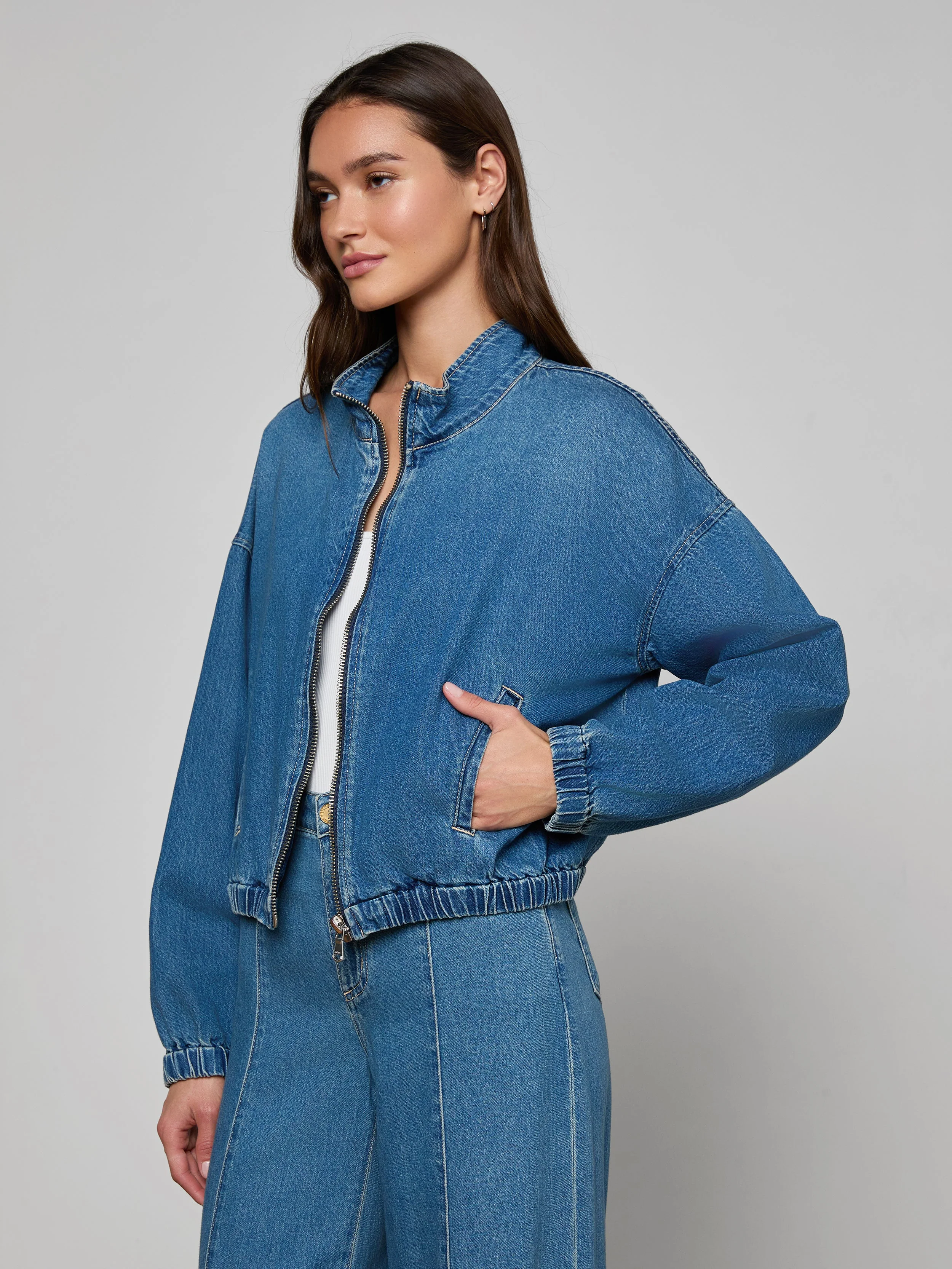 L'AGENCE - Dunia Jean Jacket - Image 2