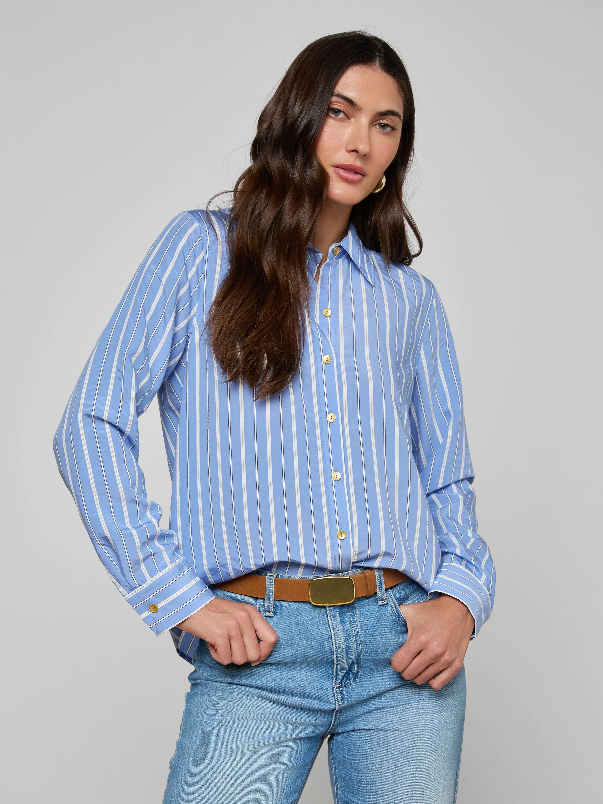 L'AGENCE - Ellery Poplin Shirt
