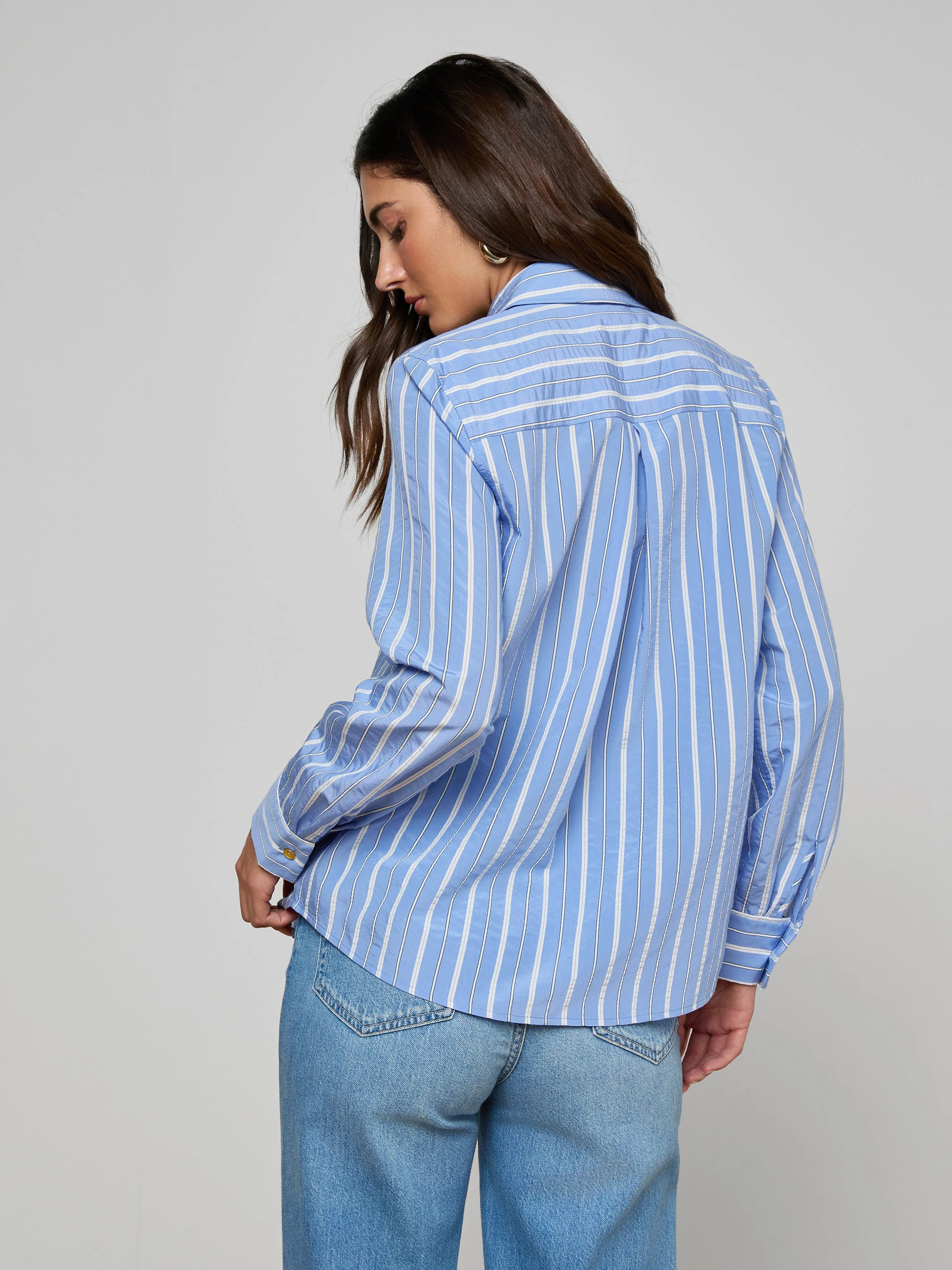 L'AGENCE - Ellery Poplin Shirt - Image 6