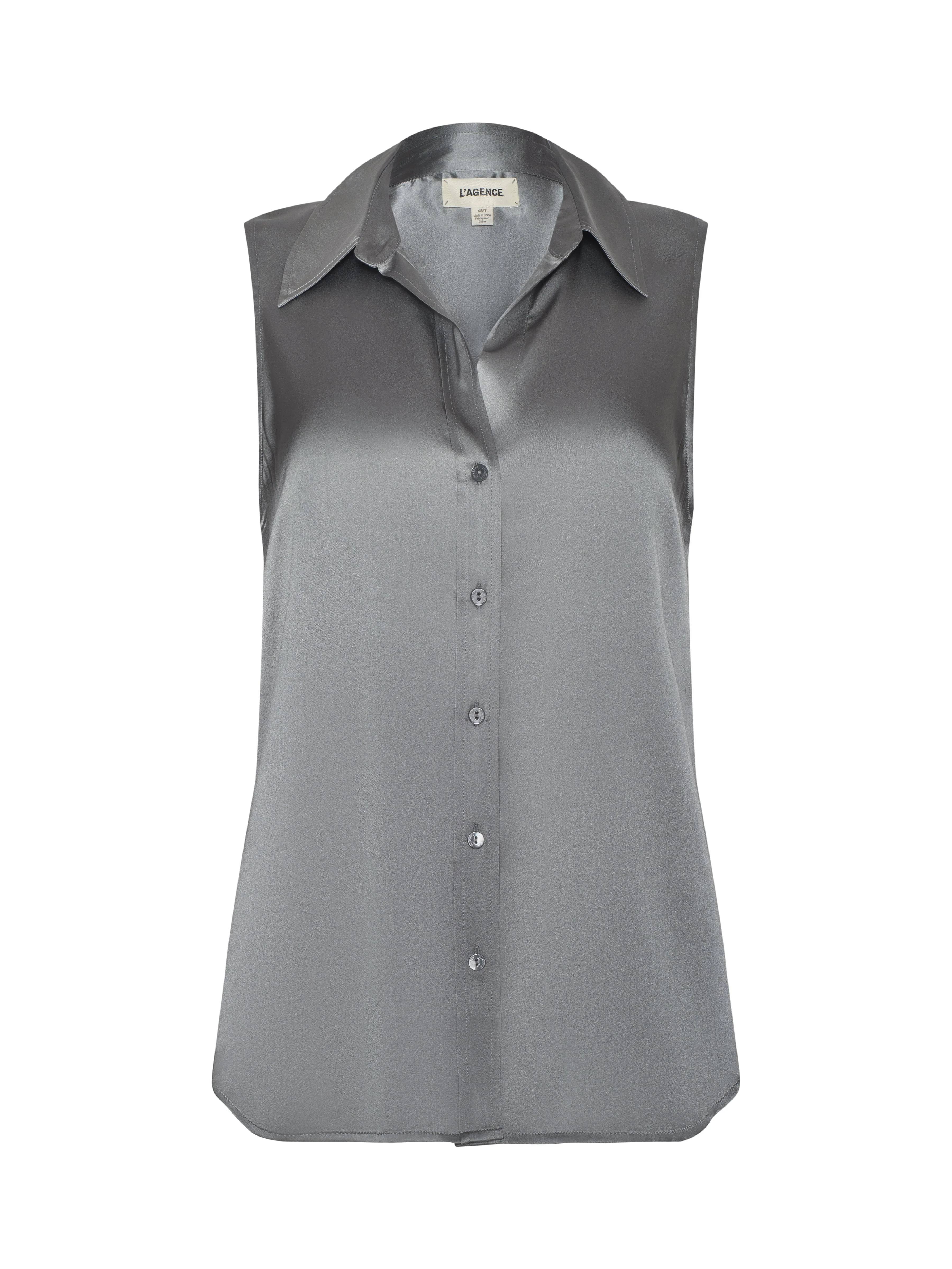 L'AGENCE - Emmy Sleeveless Silk Blouse - Image 8