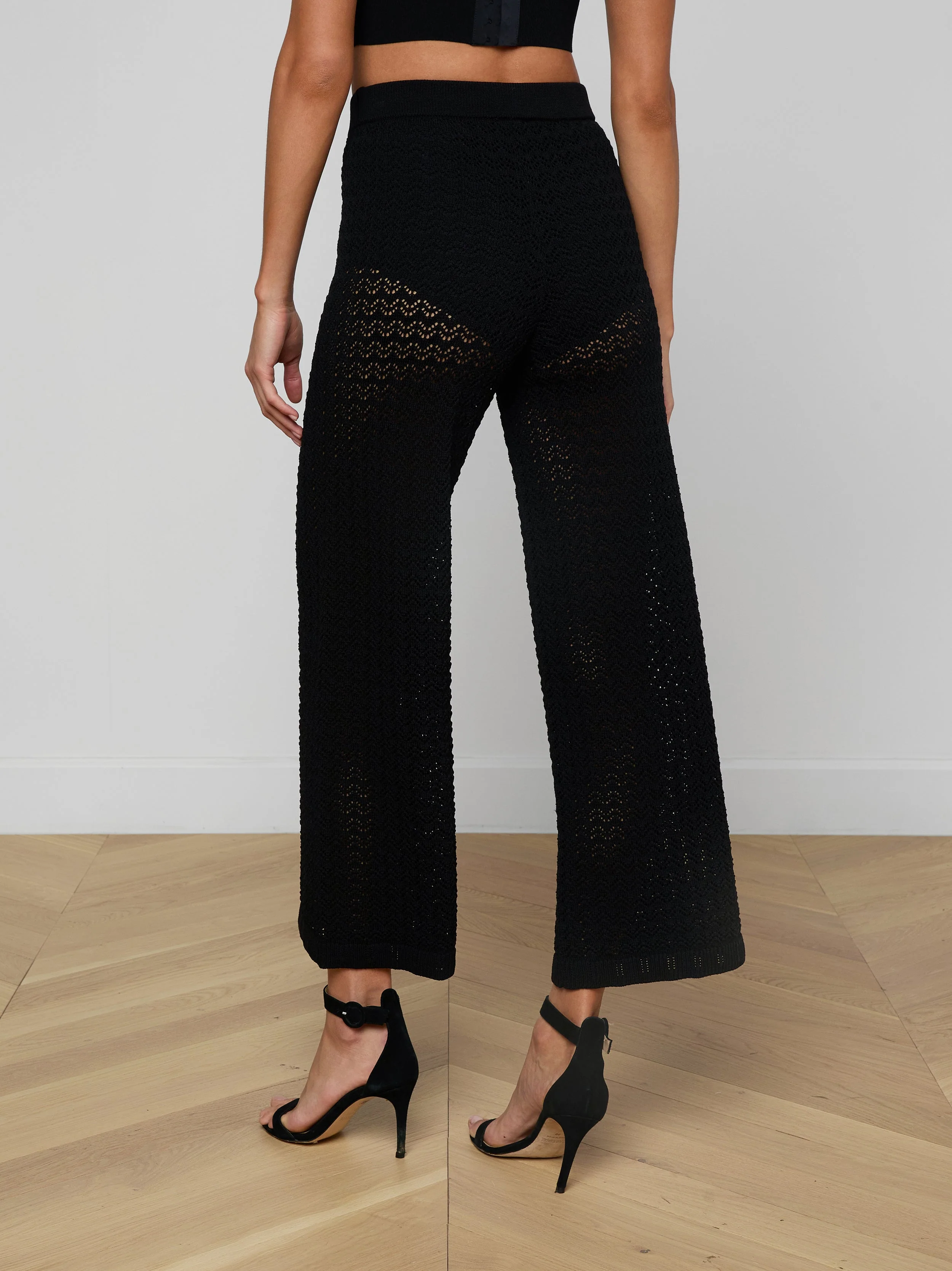 L'AGENCE - Gaelle Pointelle Knit Pant - Image 4