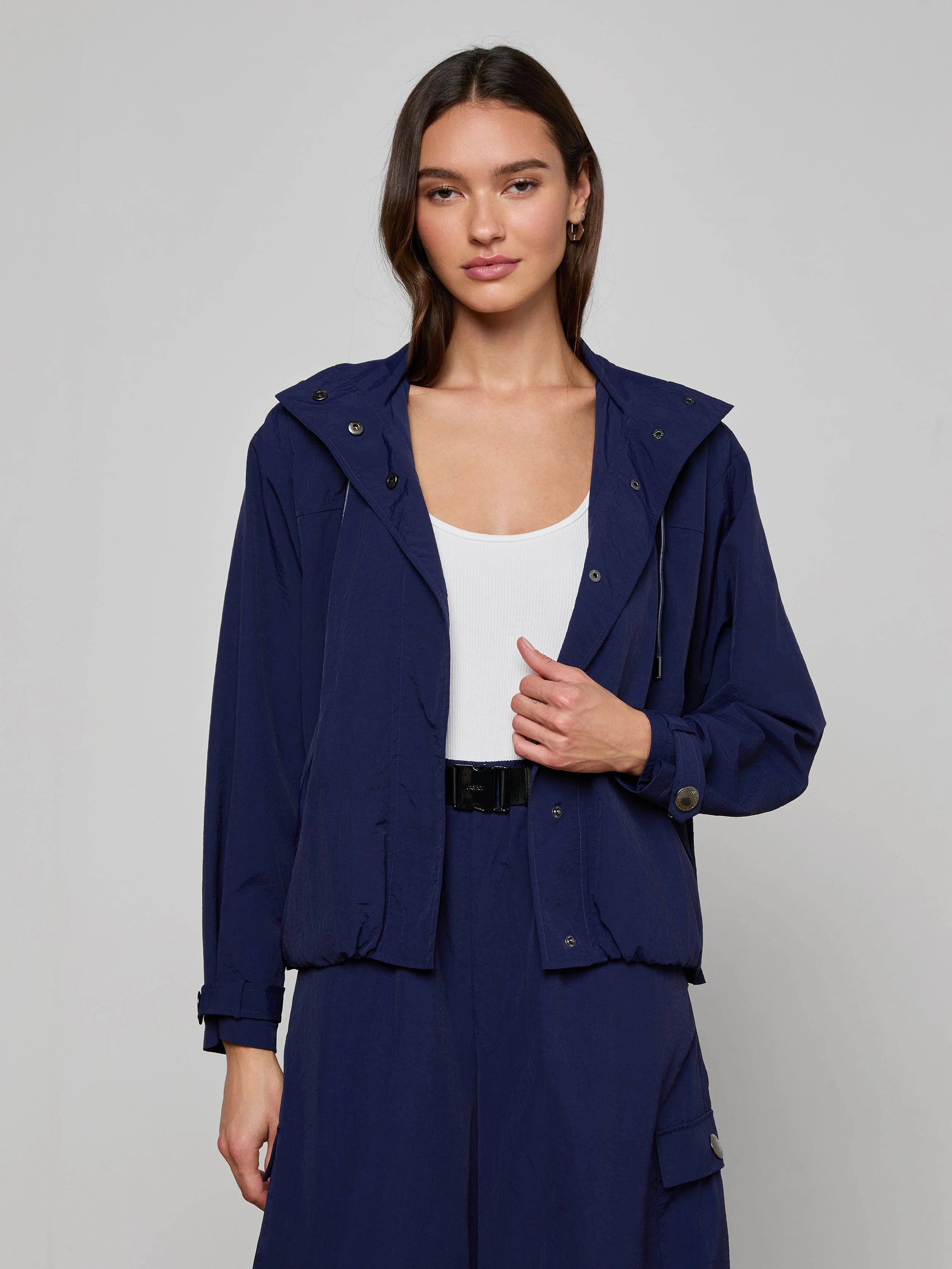 L'AGENCE - Geovana Hooded Windbreaker