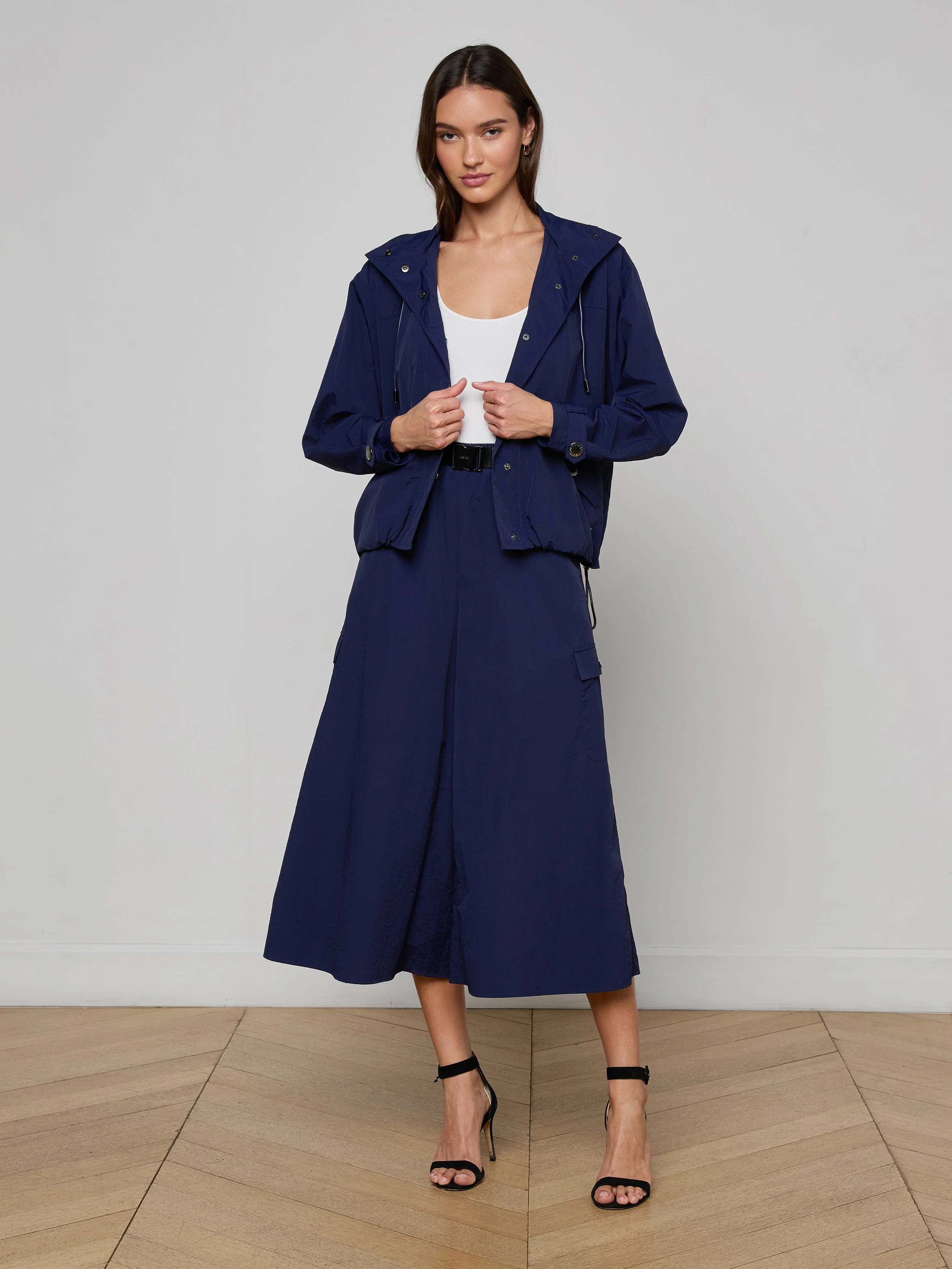 L'AGENCE - Geovana Hooded Windbreaker - Image 4