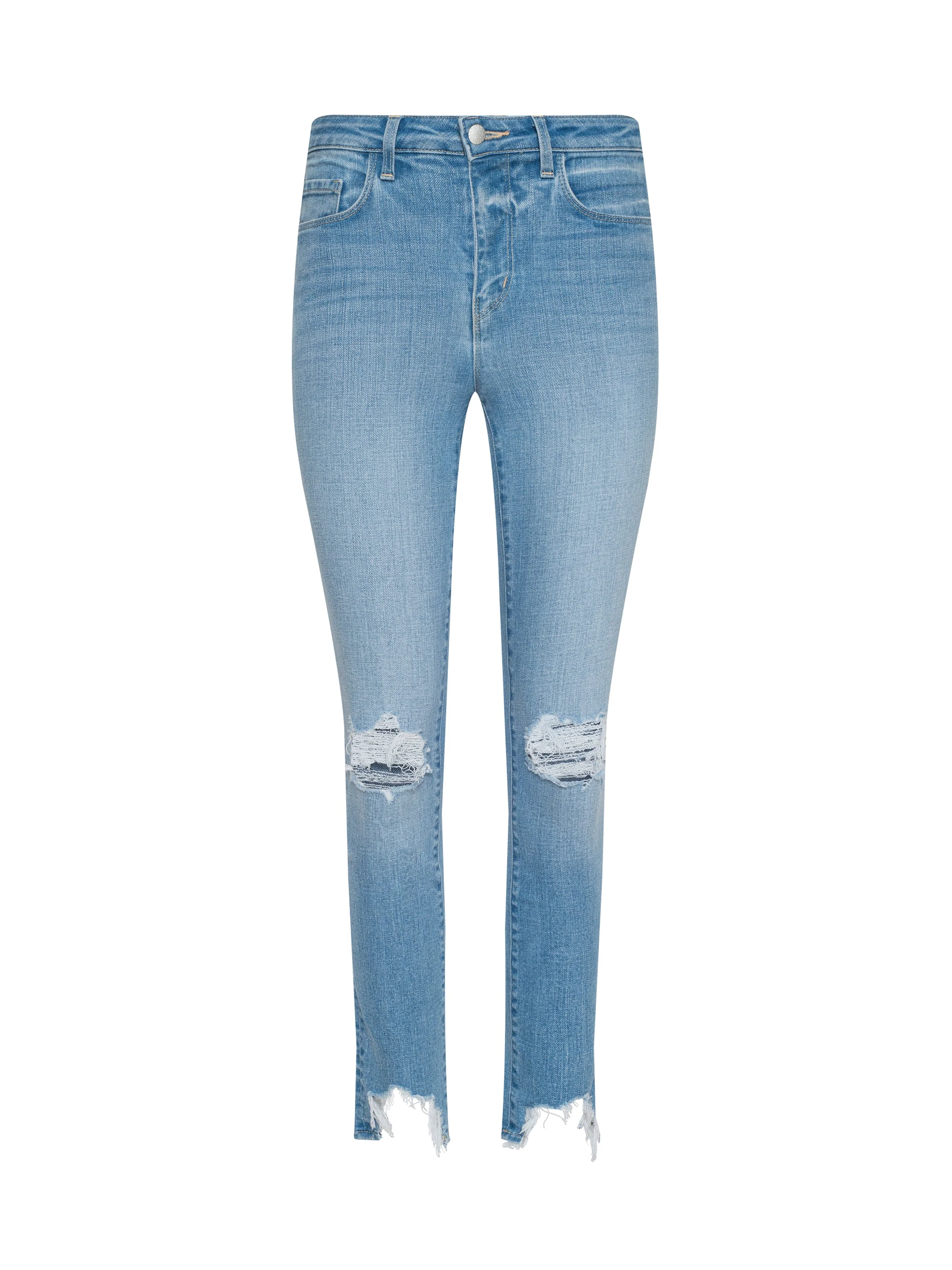 L'AGENCE - High Line Distressed Skinny Jean - Image 7