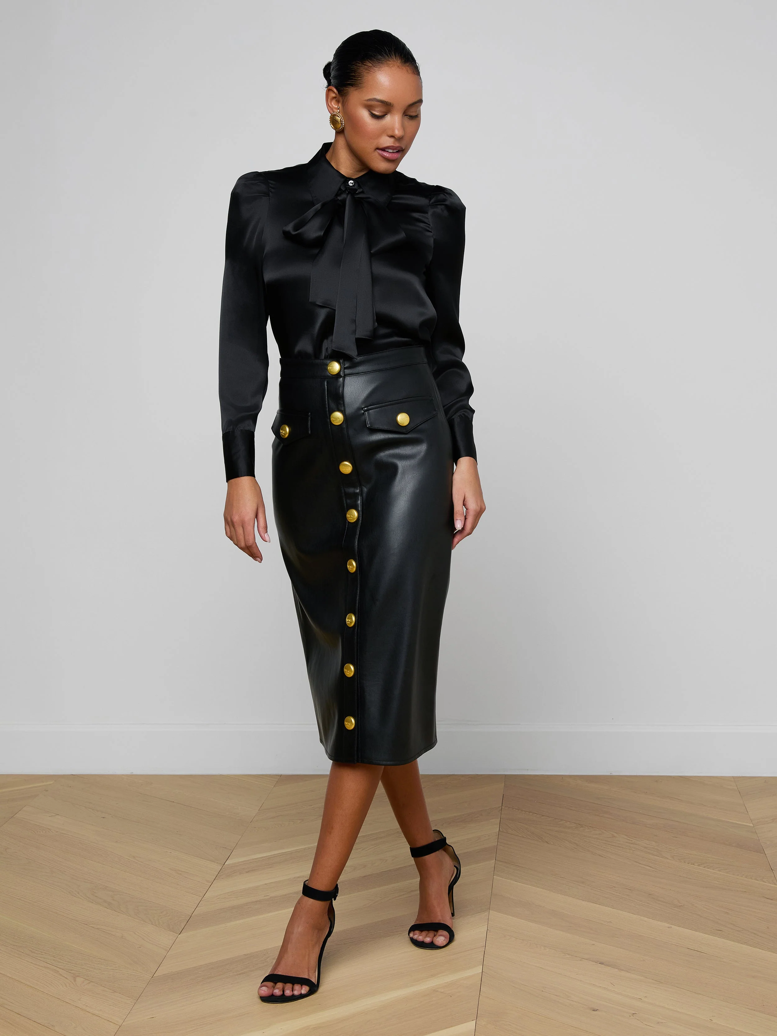 L'AGENCE - Honey Silk Blouse - Image 4