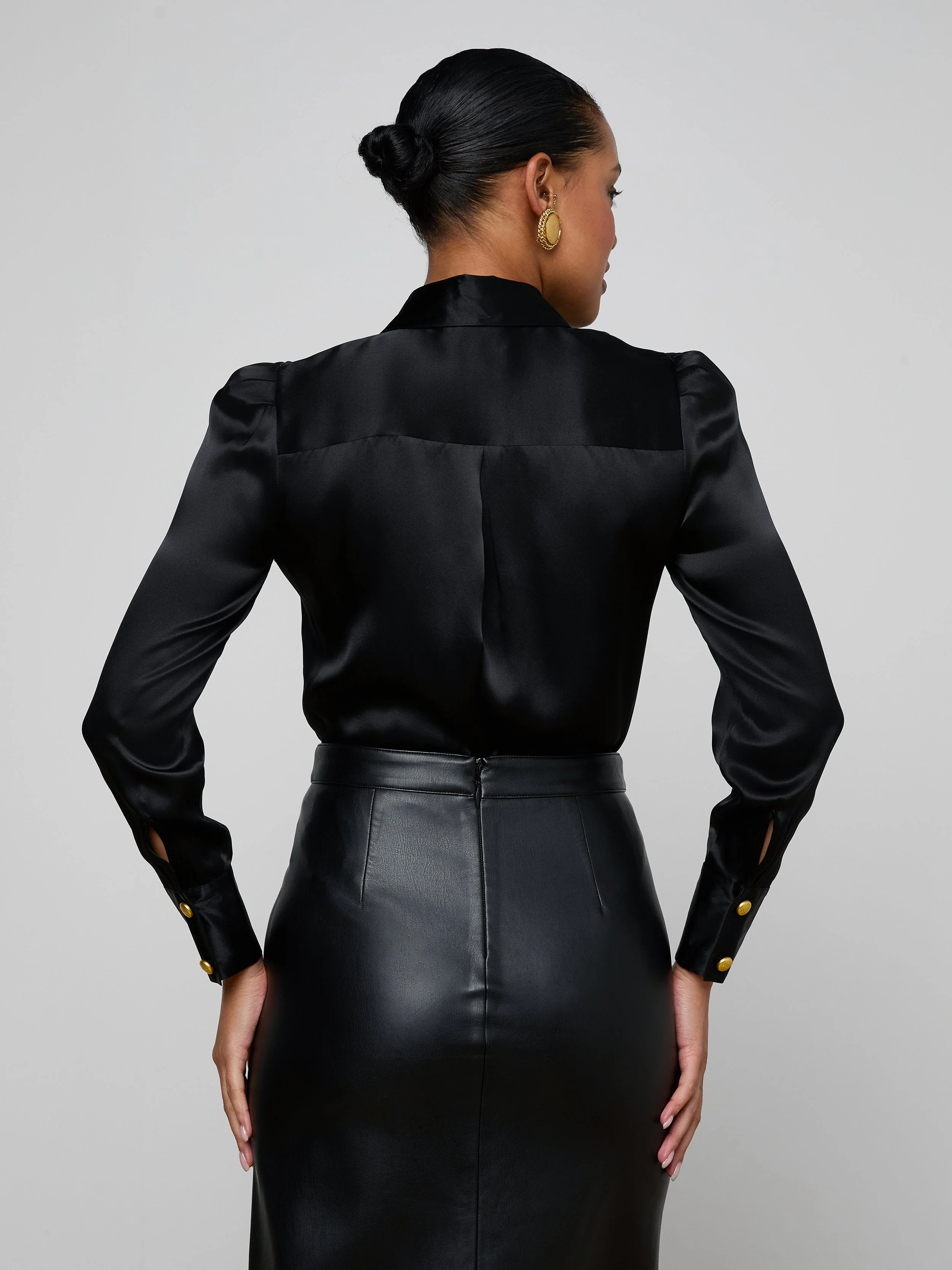 L'AGENCE - Honey Silk Blouse - Image 5