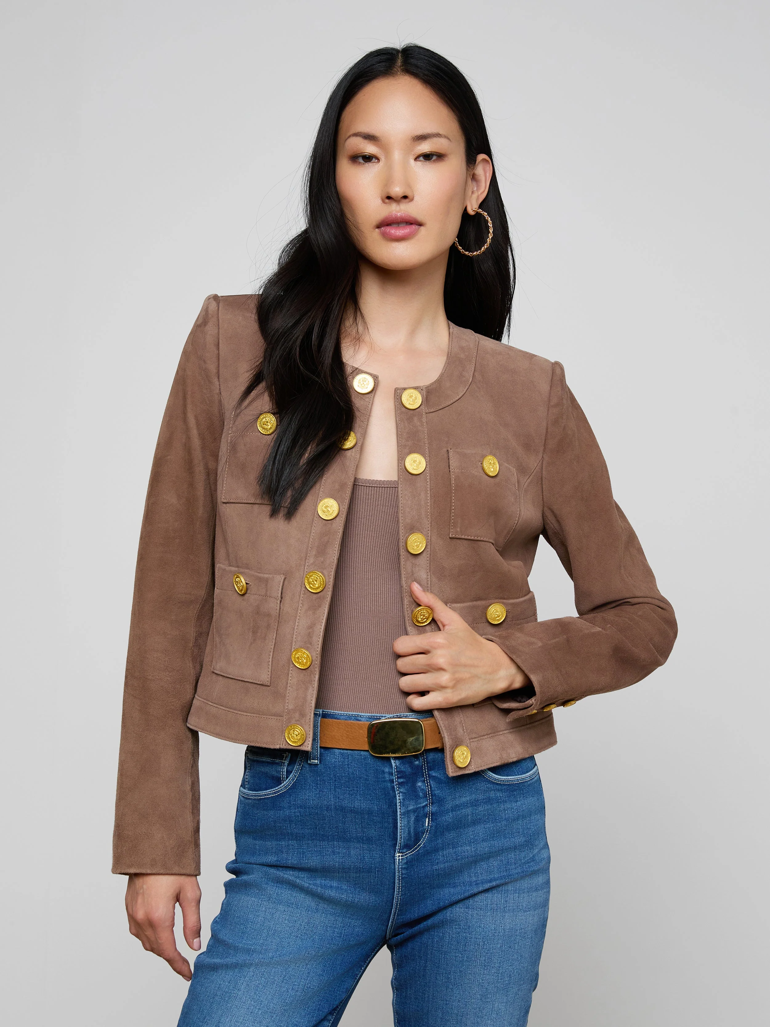 L'AGENCE - Jayde Collarless Jacket - Image 3