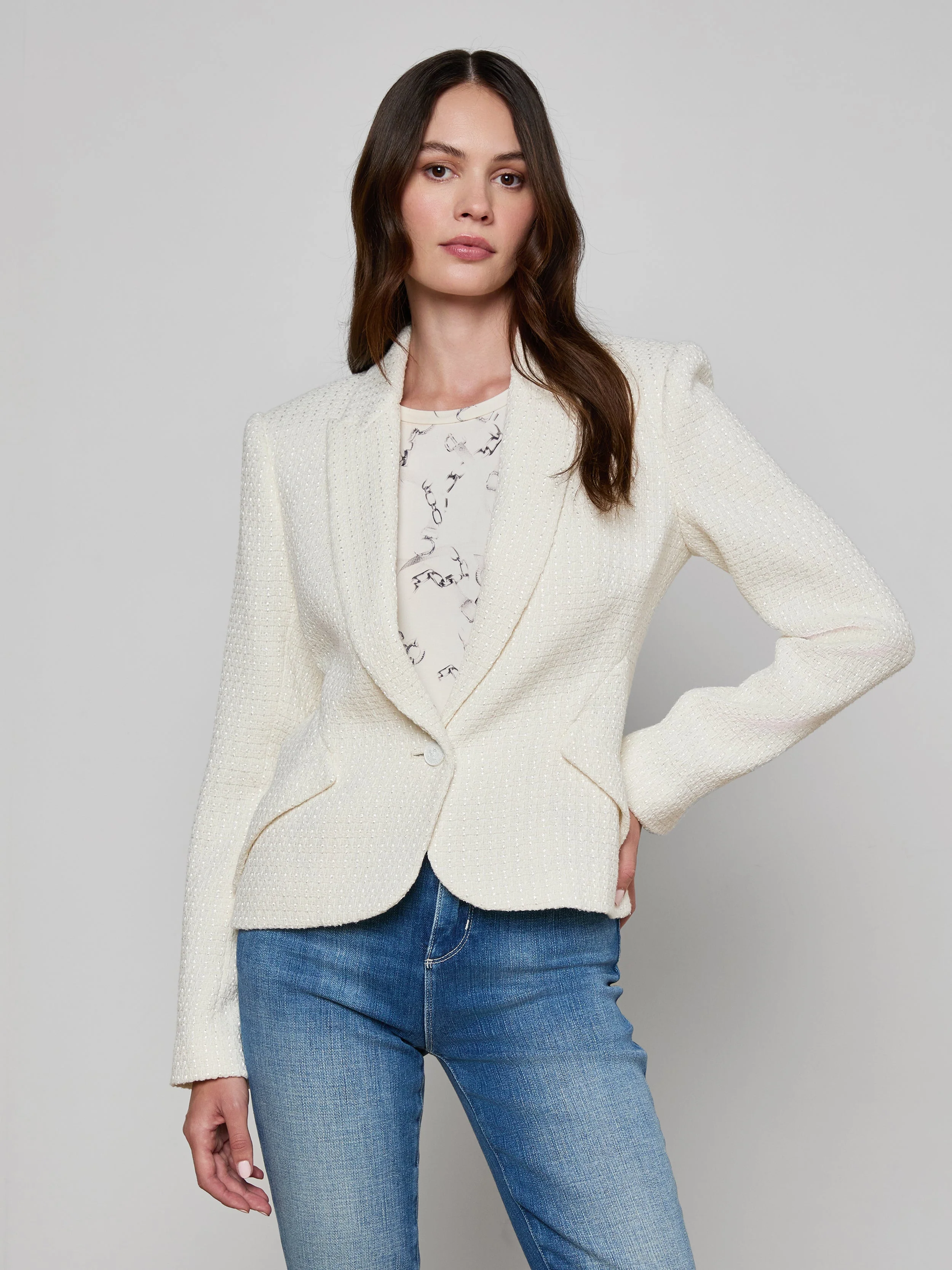 L'AGENCE - Jennah Tweed Blazer