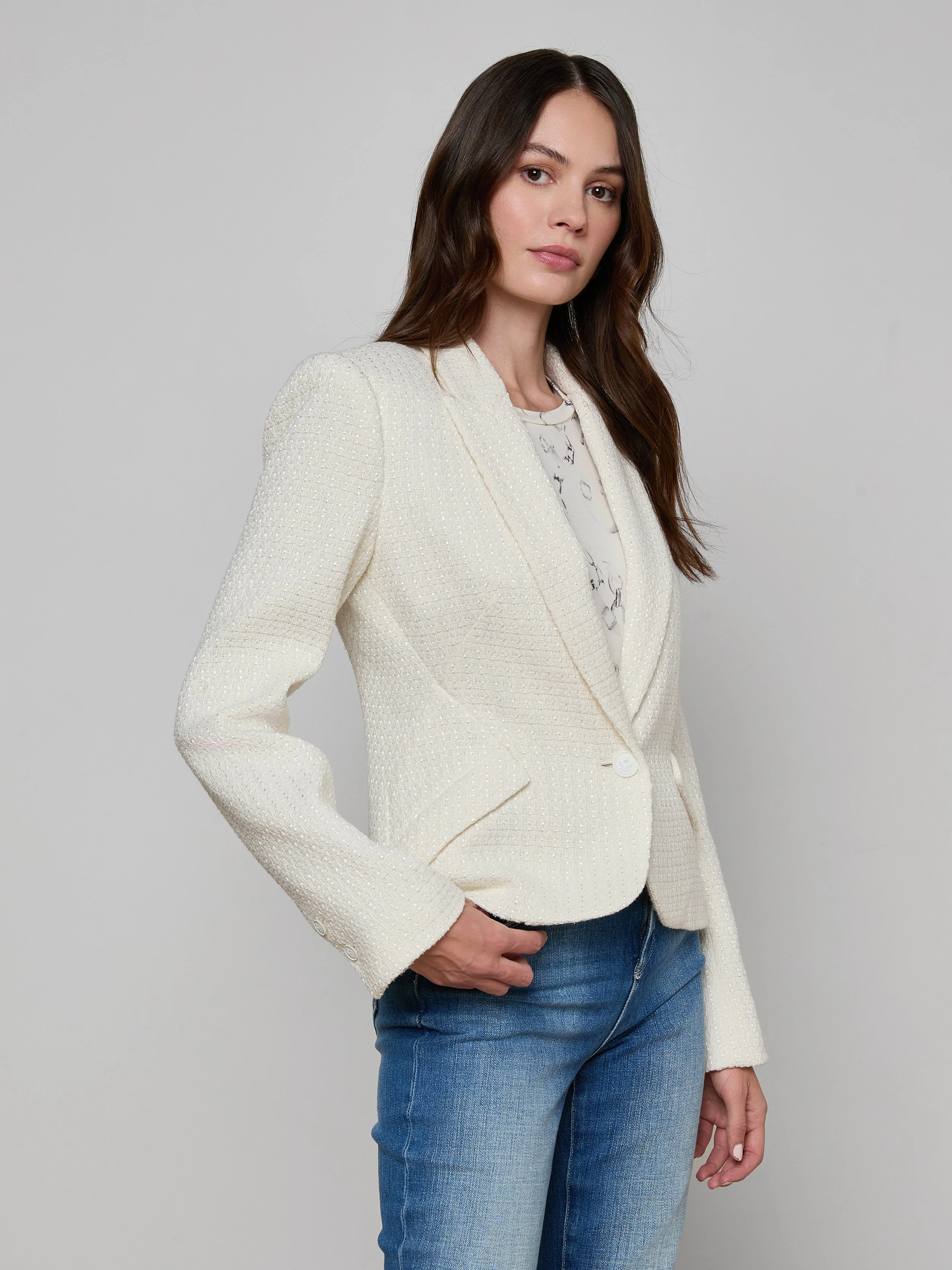 L'AGENCE - Jennah Tweed Blazer - Image 2