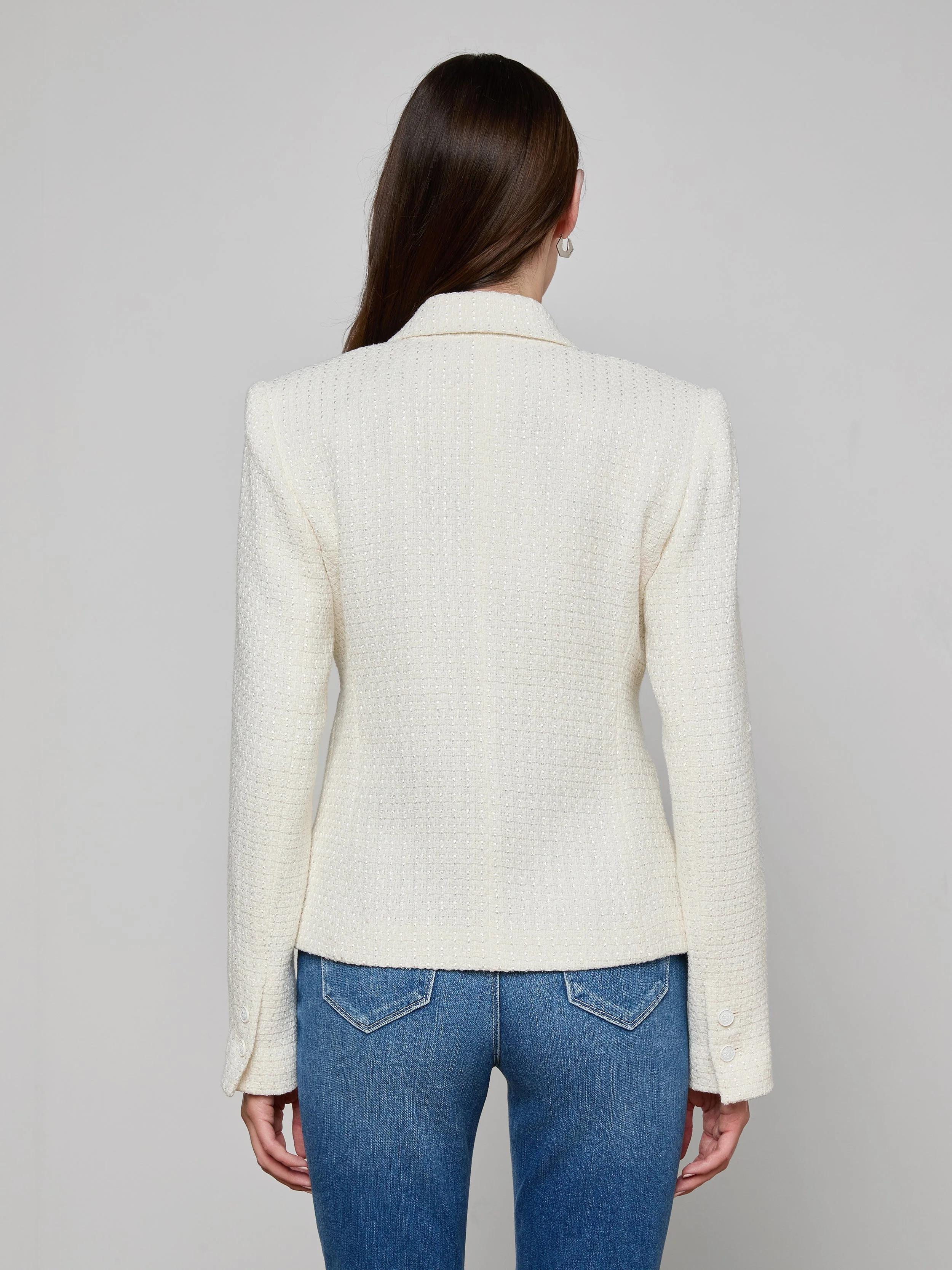 L'AGENCE - Jennah Tweed Blazer - Image 4
