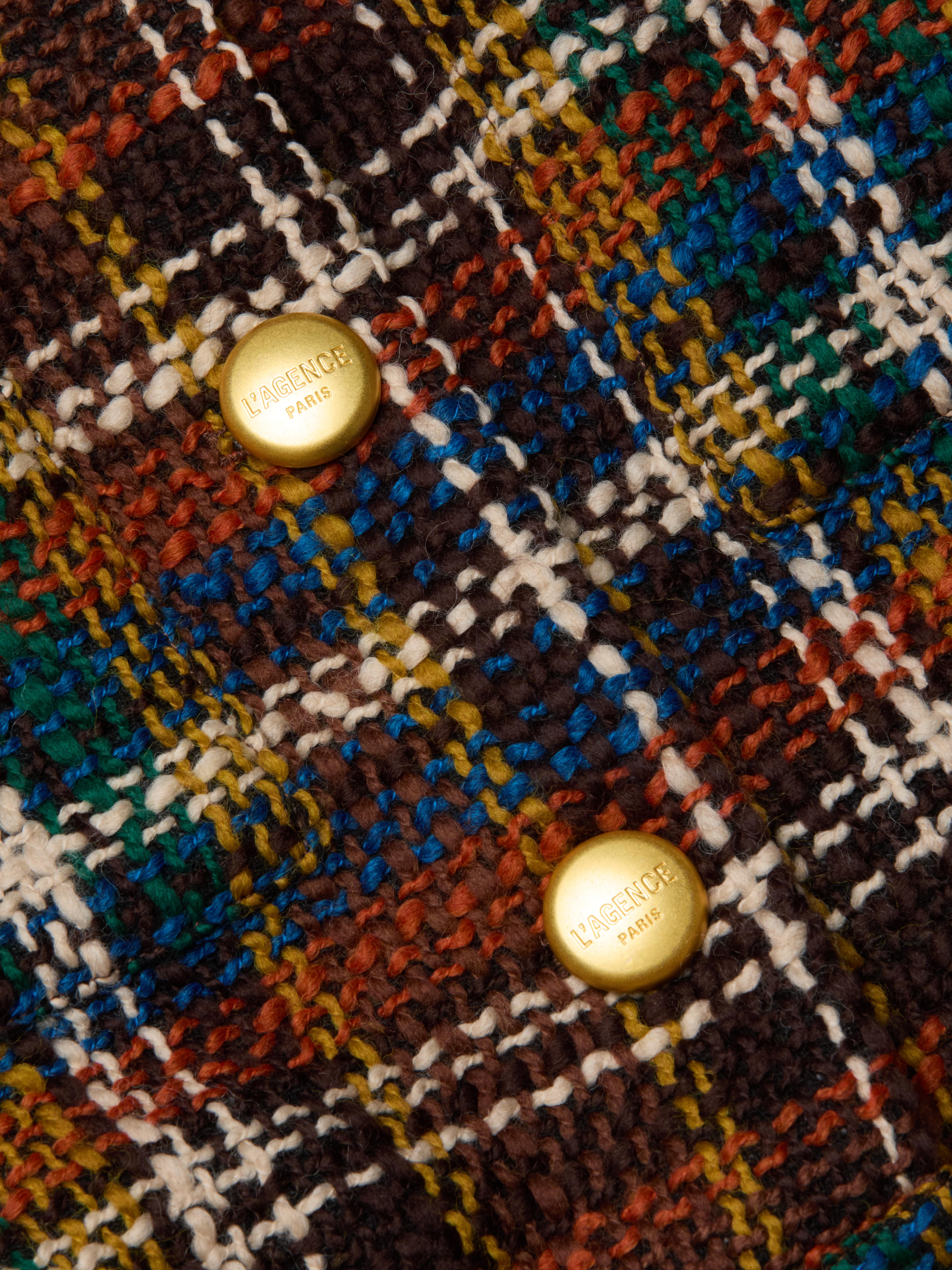 L'AGENCE - Jia Cropped Tweed Jacket - Image 7