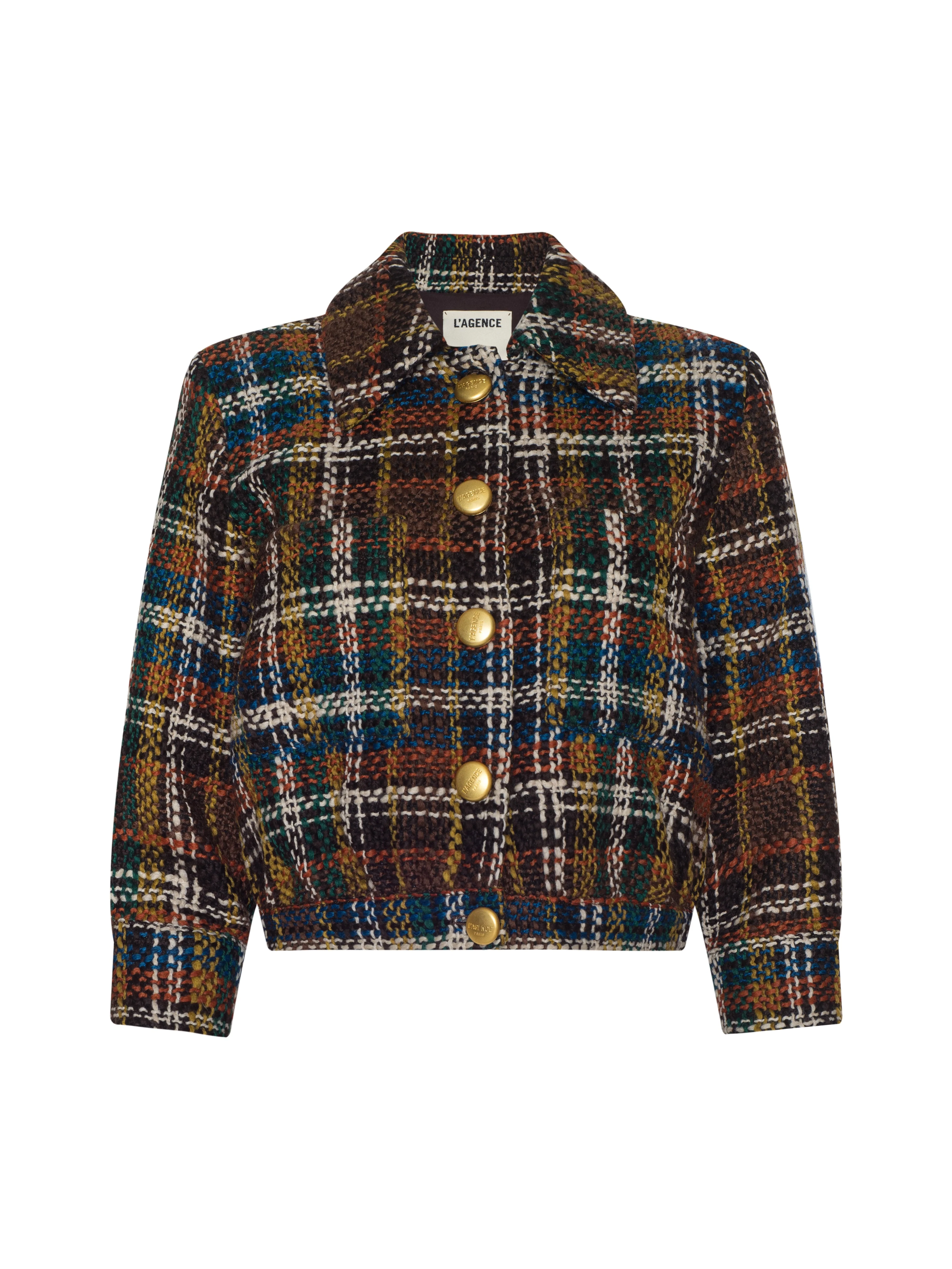 L'AGENCE - Jia Cropped Tweed Jacket - Image 8