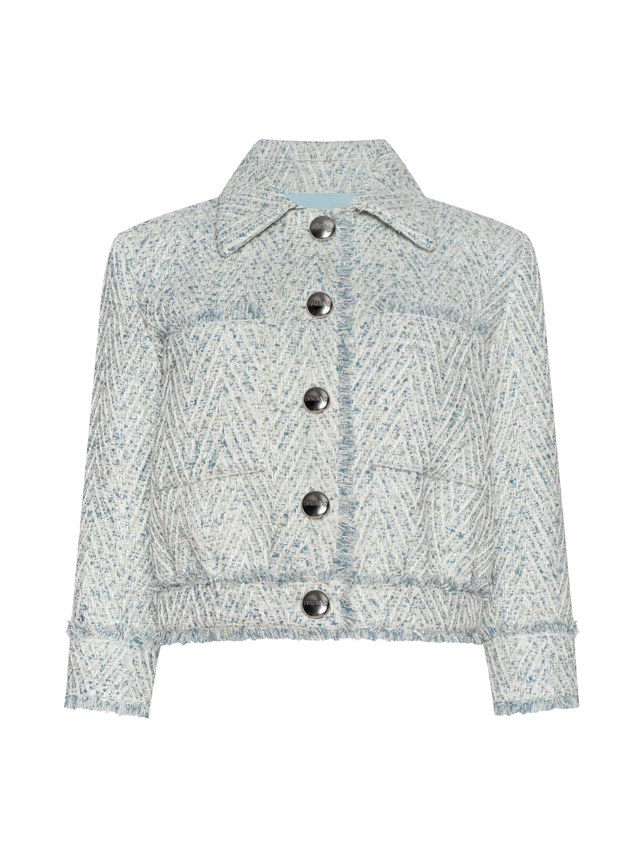 L'AGENCE - Jia Fringed Tweed Jacket - Image 7