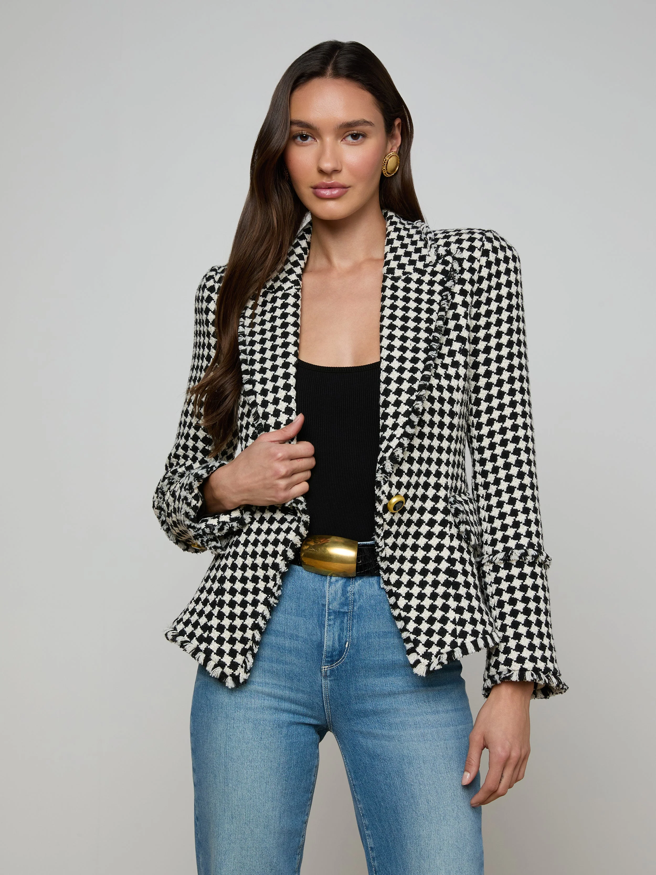 L'AGENCE - Kaisley Tweed Blazer