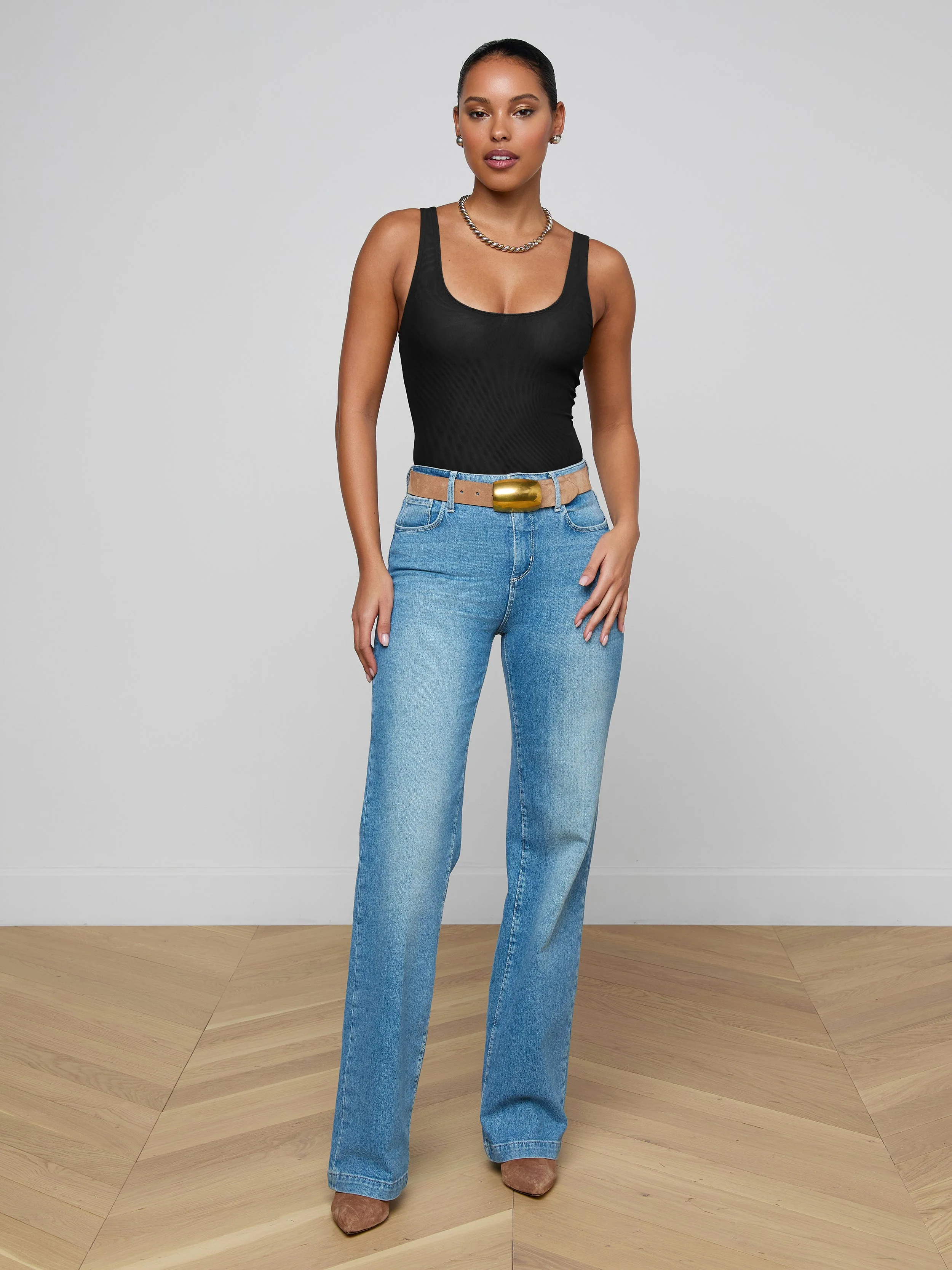 L'AGENCE - Kalea Mesh Bodysuit - Image 3