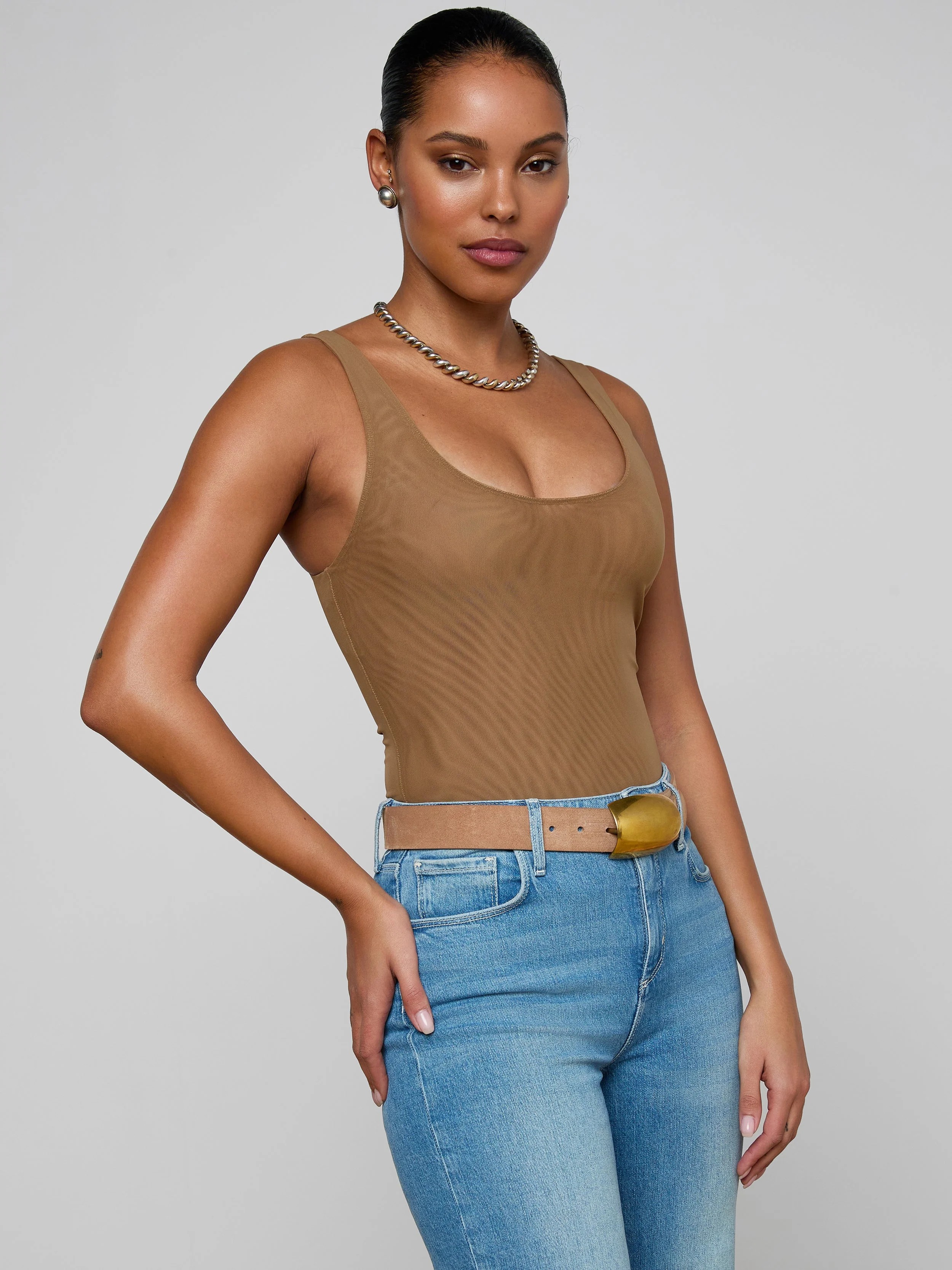 L'AGENCE - Kalea Mesh Bodysuit - Image 2
