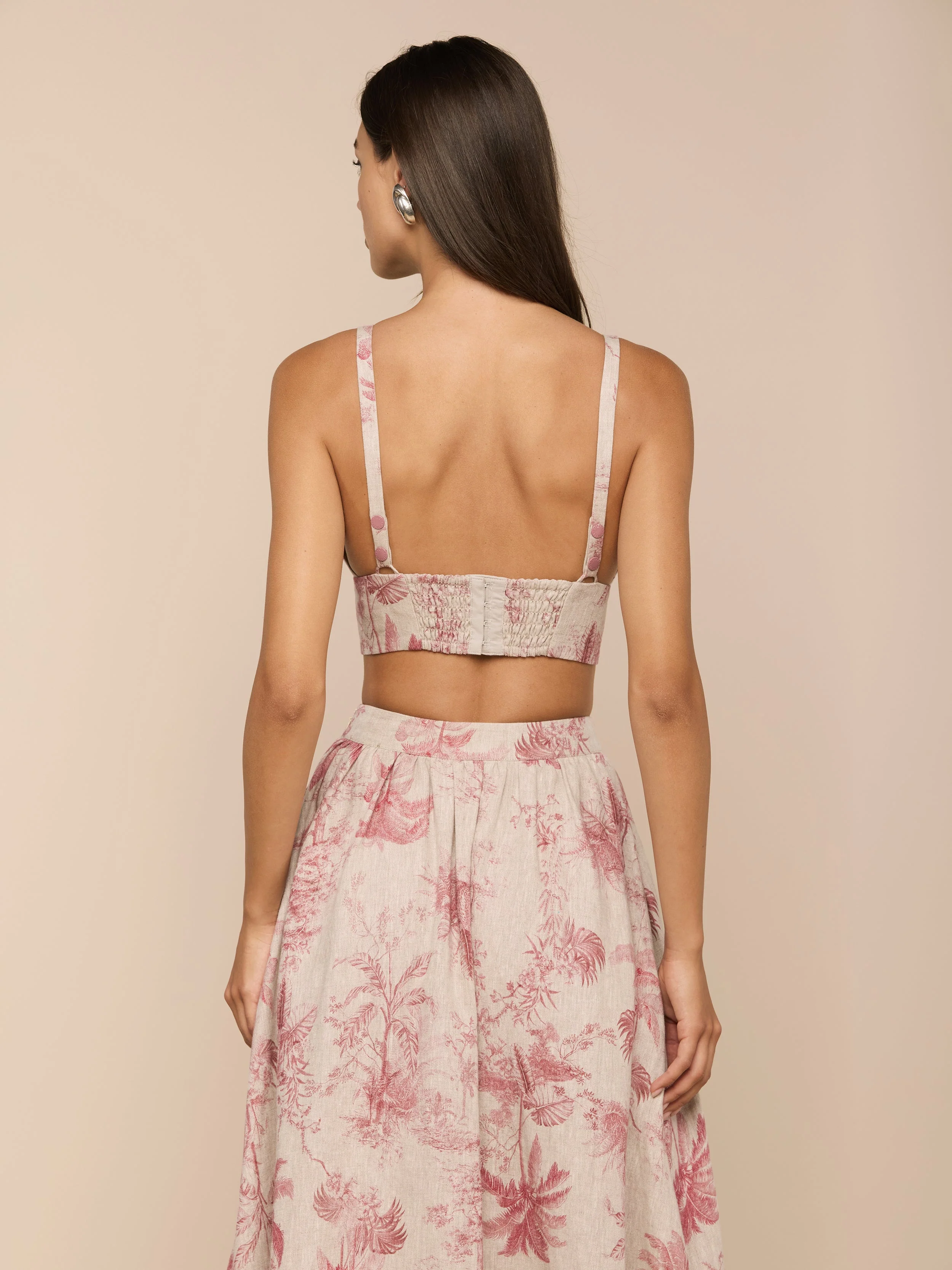 L'AGENCE - Kaori Linen Bralette Top - Image 4