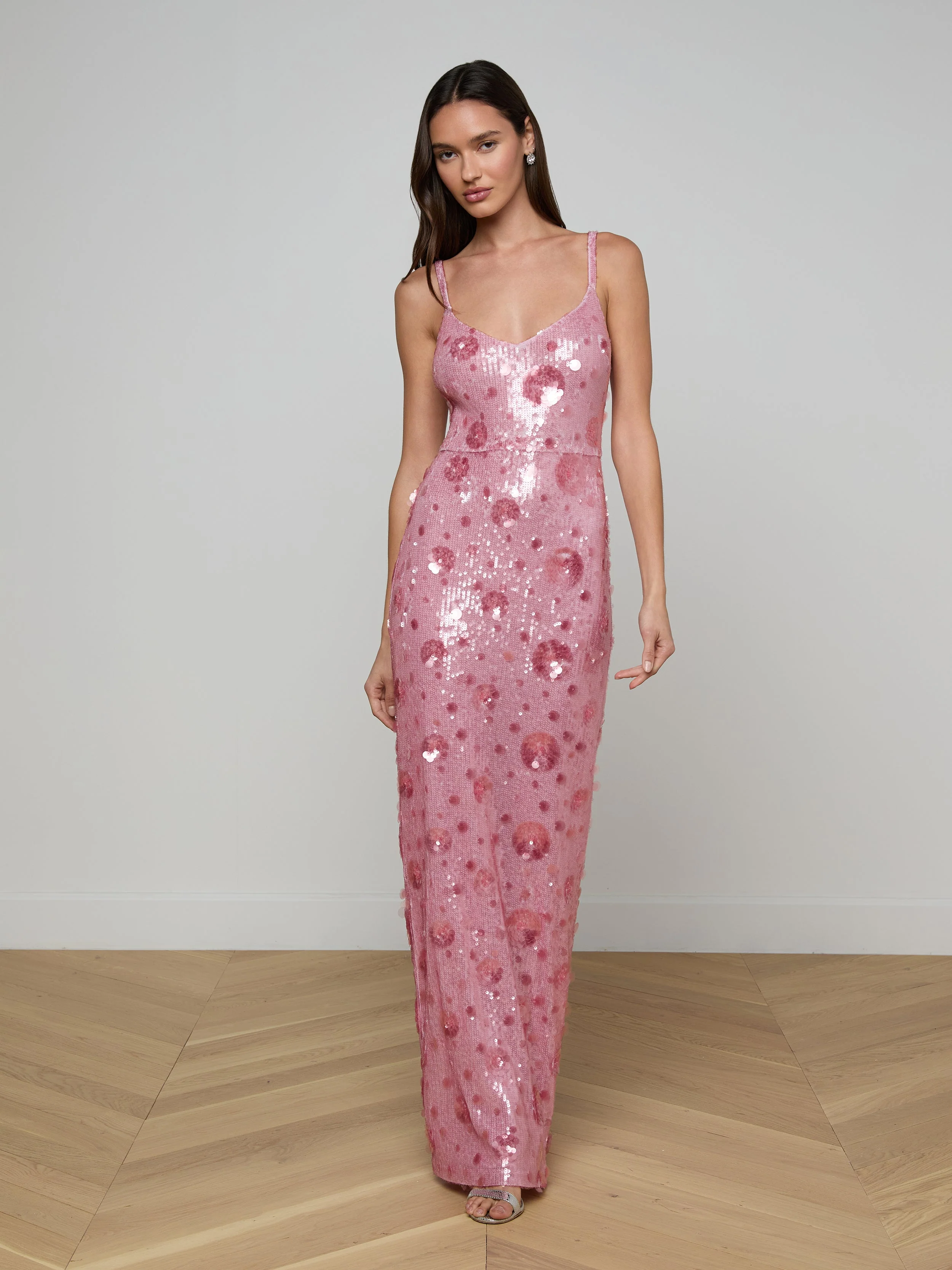 L'AGENCE - Karma Sequin Maxi Dress - Image 3
