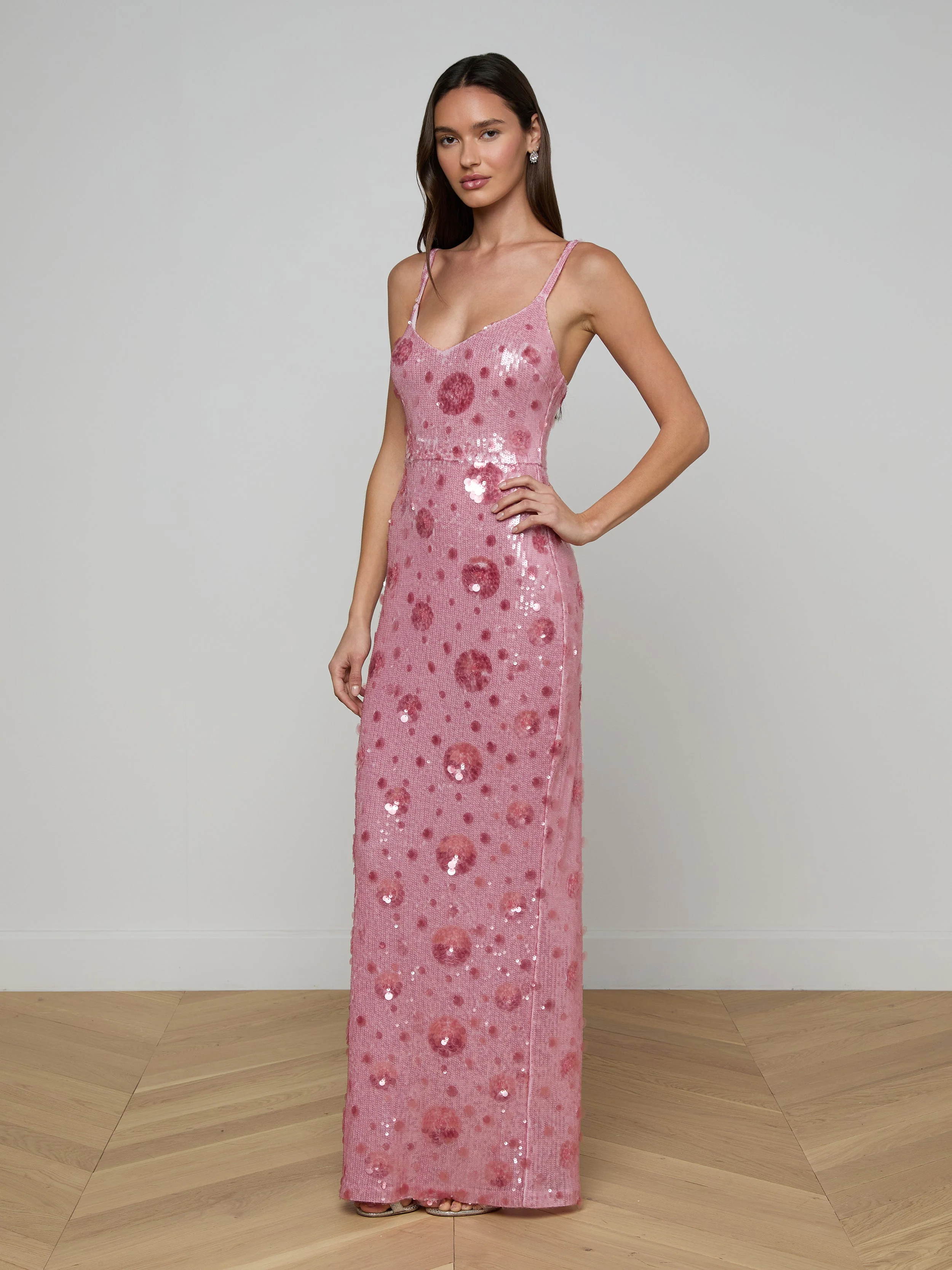 L'AGENCE - Karma Sequin Maxi Dress - Image 4