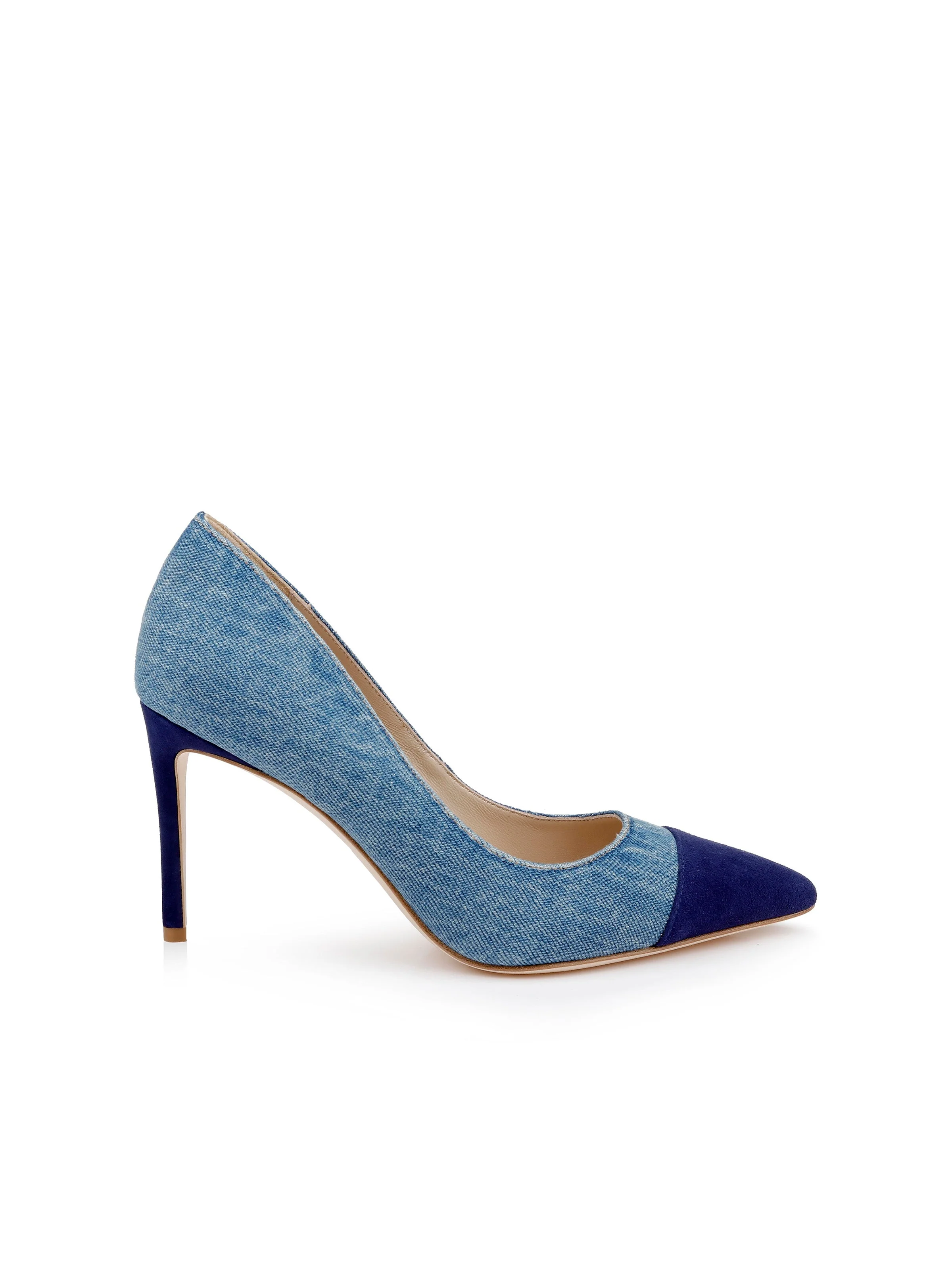 L'AGENCE - Kendelle Denim Pump - Image 6