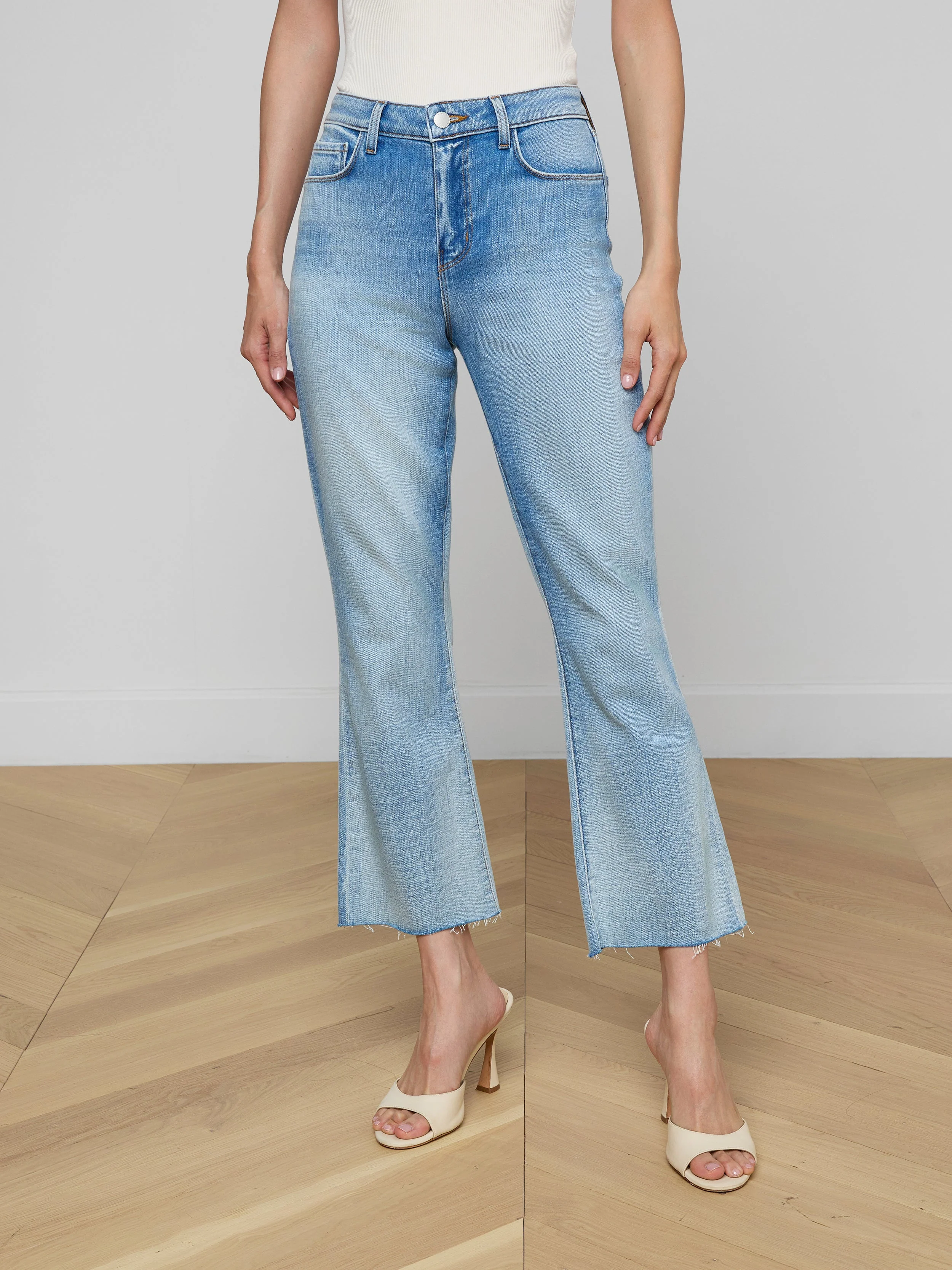 L'AGENCE - Kendra Cropped Flare Jean - Image 2