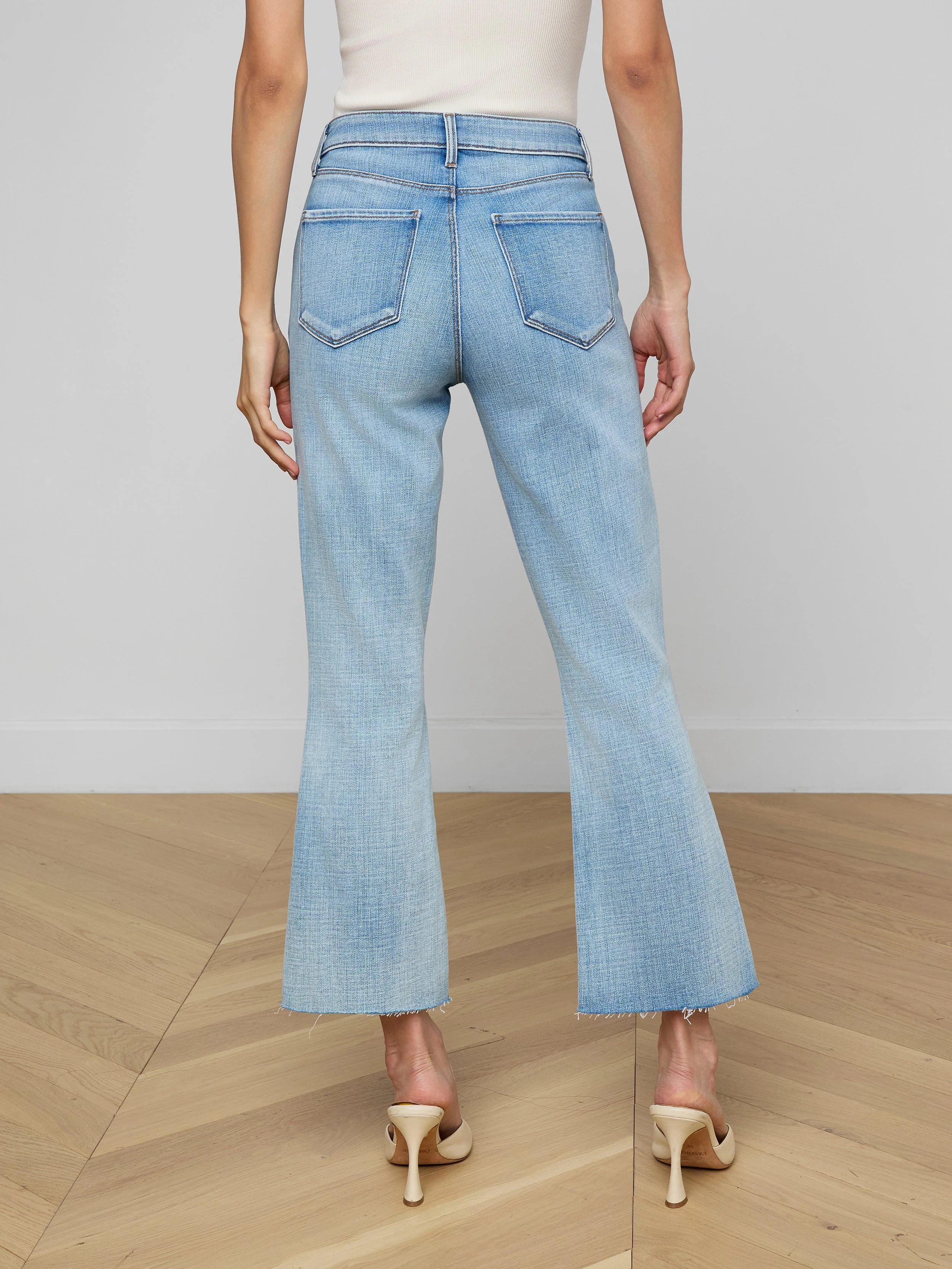 L'AGENCE - Kendra Cropped Flare Jean - Image 4