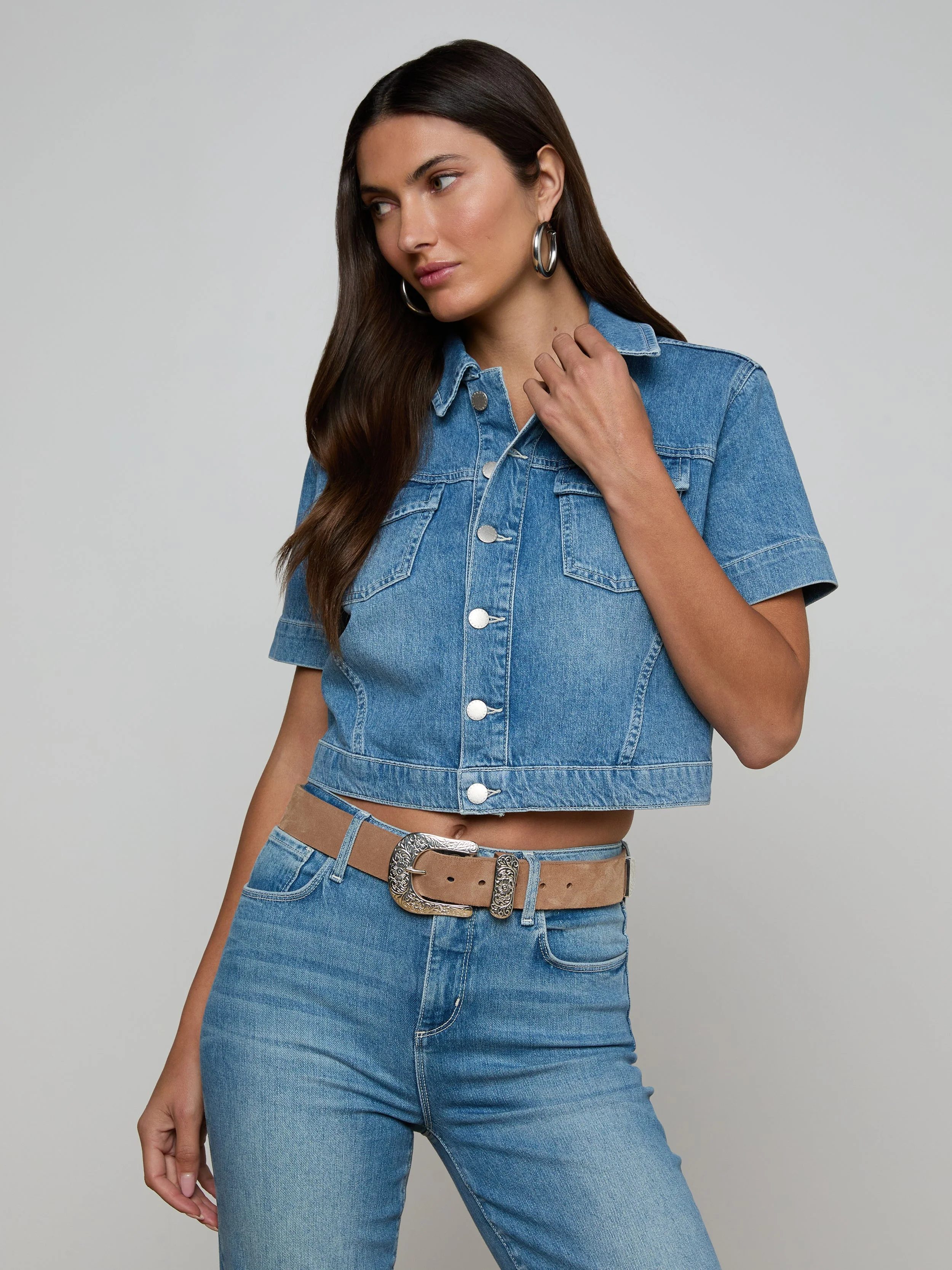 L'AGENCE - Kirstie Jean Shirt Jacket - Image 2