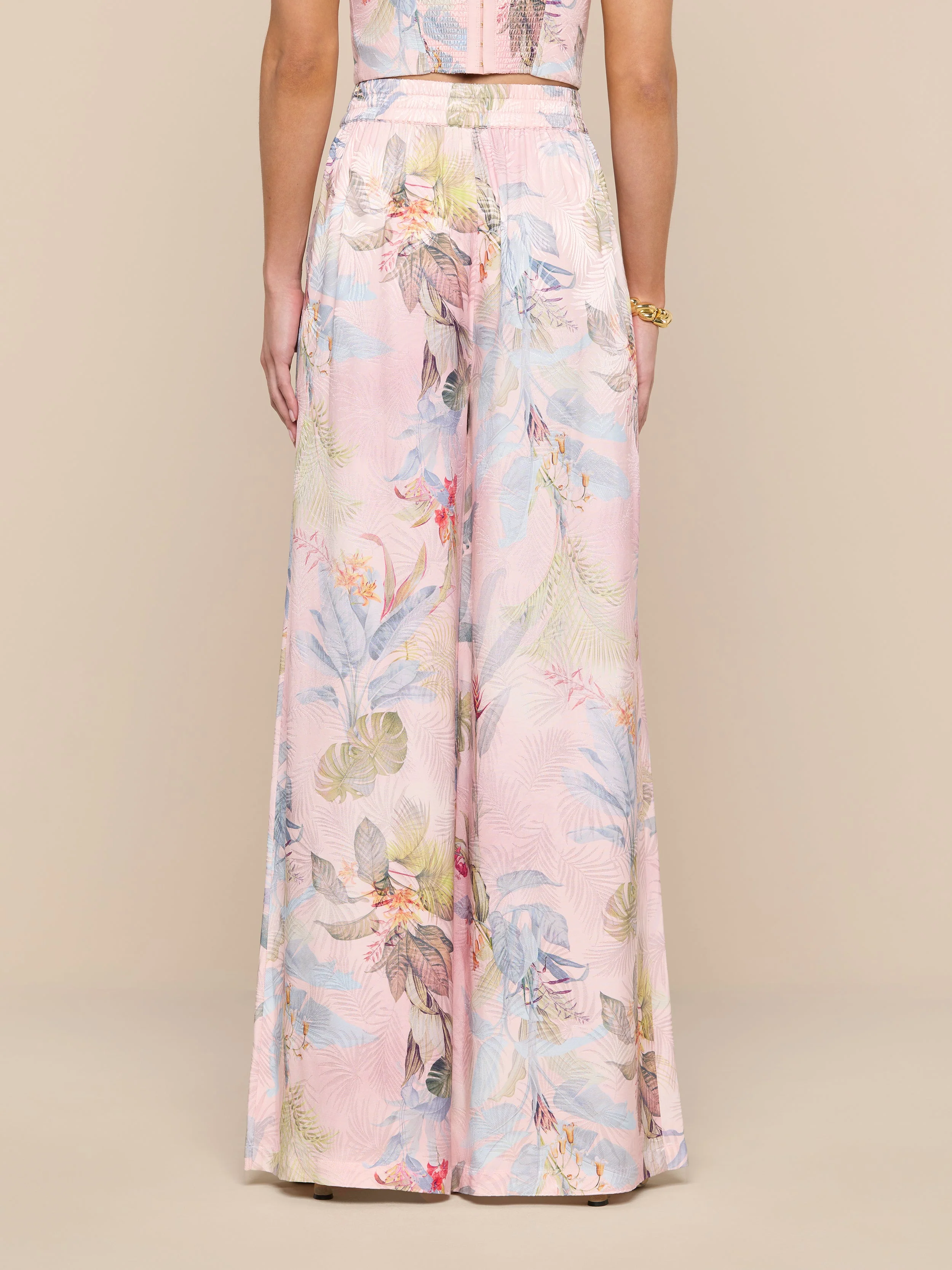 L'AGENCE - Lillian Satin Wide - Leg Pant - Image 5