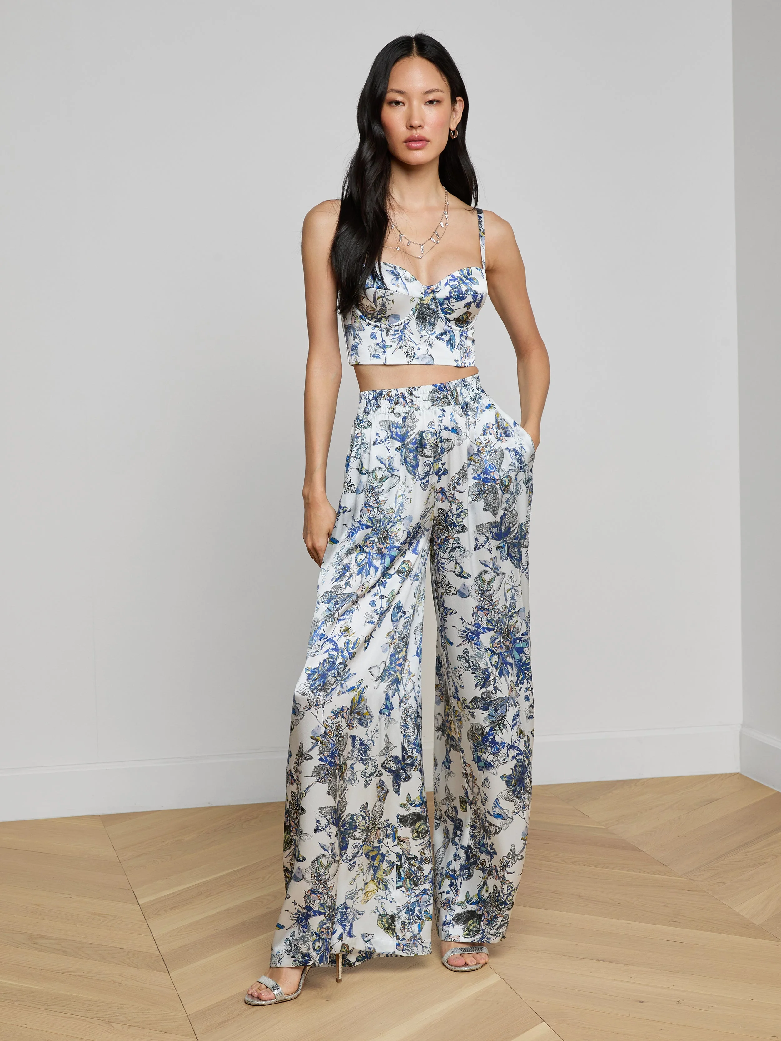 L'AGENCE - Lillian Silk Wide - Leg Pant