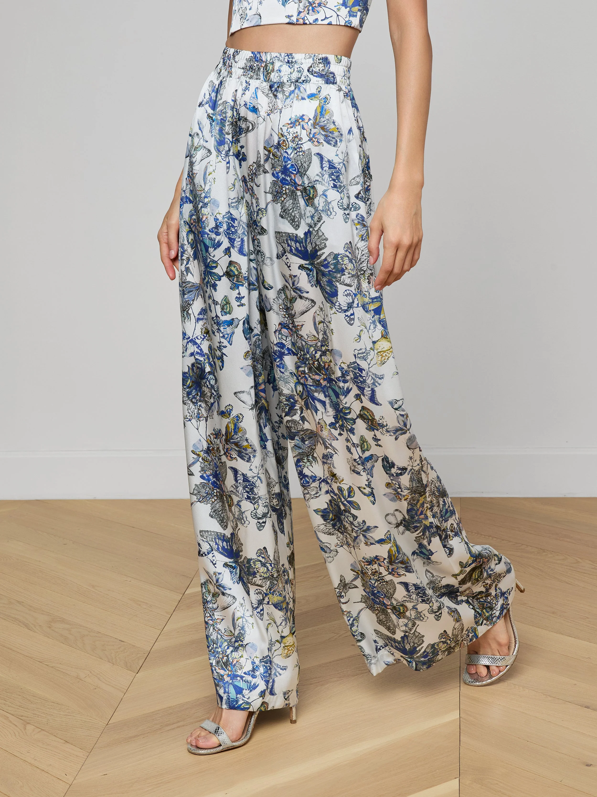 L'AGENCE - Lillian Silk Wide - Leg Pant - Image 4