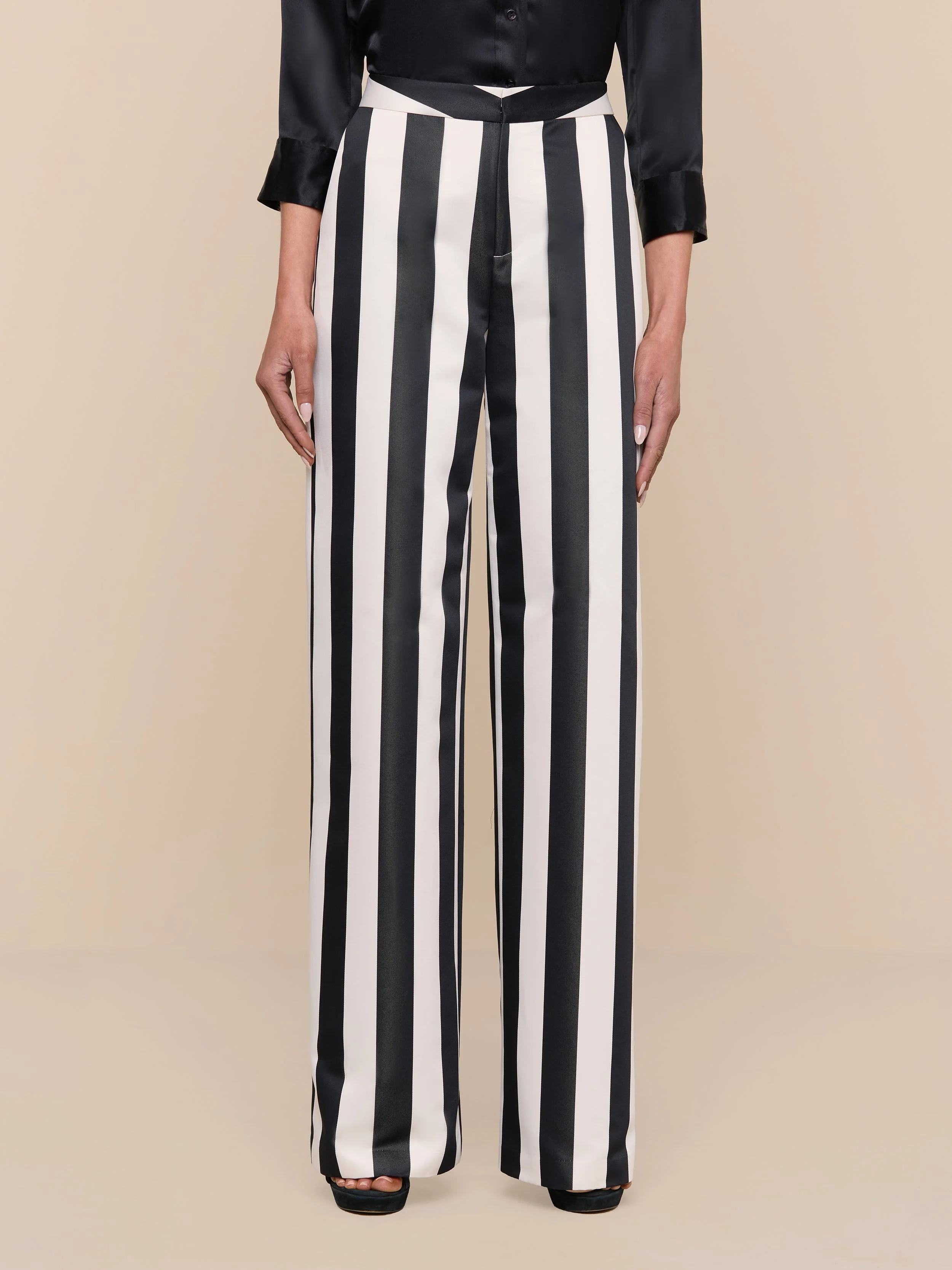 L'AGENCE - Livvy Satin Straight - Leg Trouser - Image 3