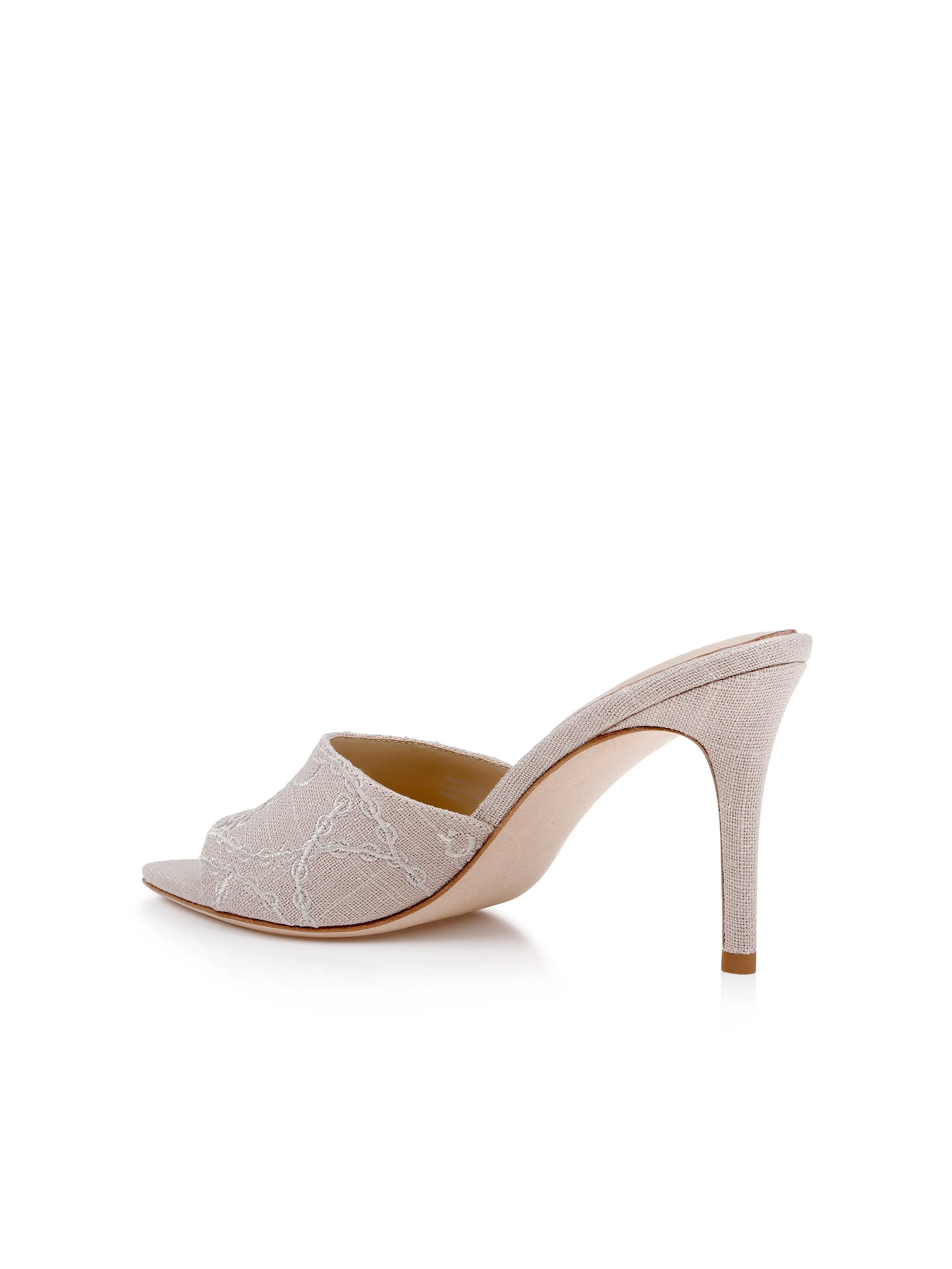 L'AGENCE - Lolita Linen Open - Toe Mule - Image 4
