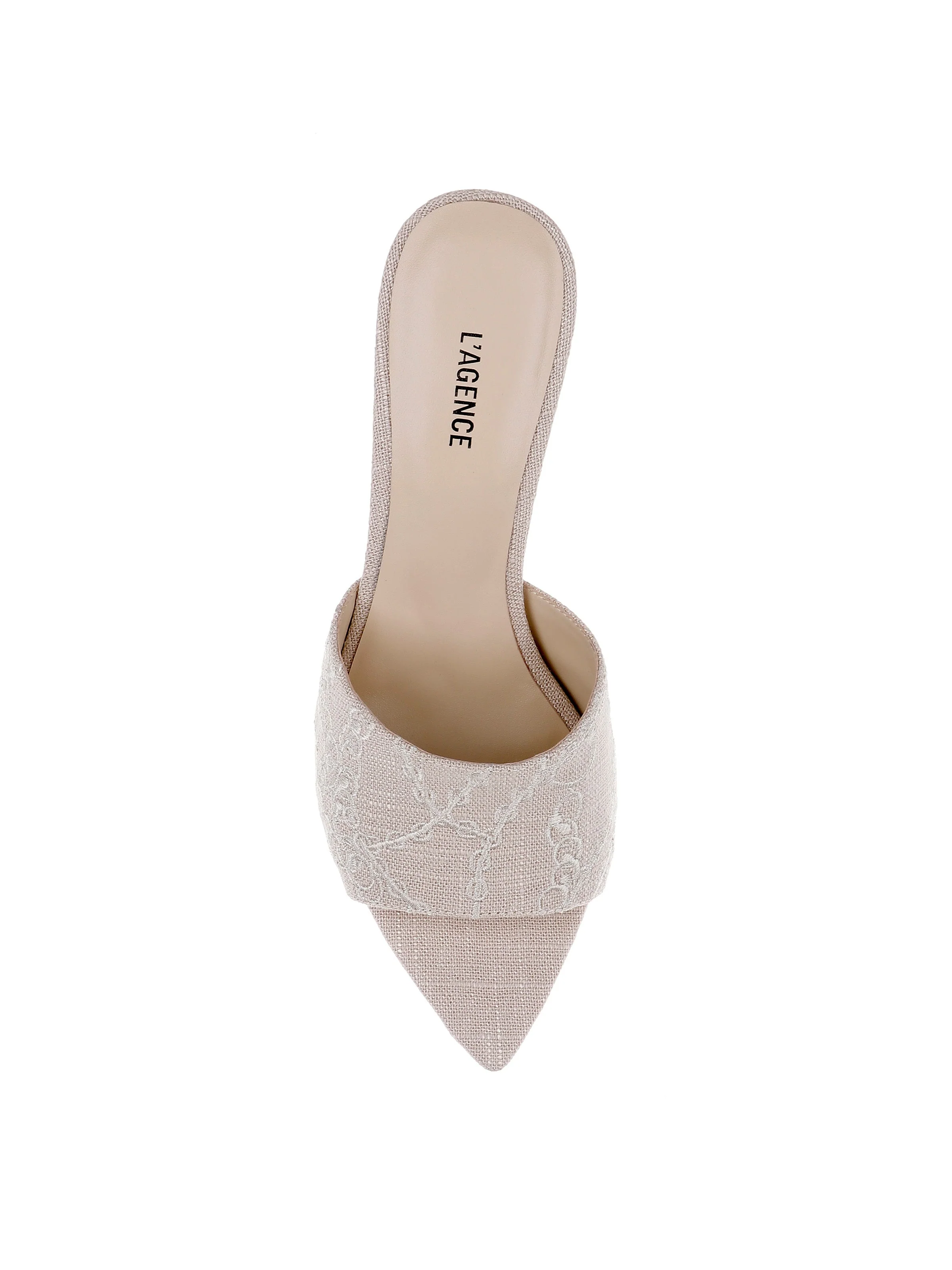 L'AGENCE - Lolita Linen Open - Toe Mule - Image 5