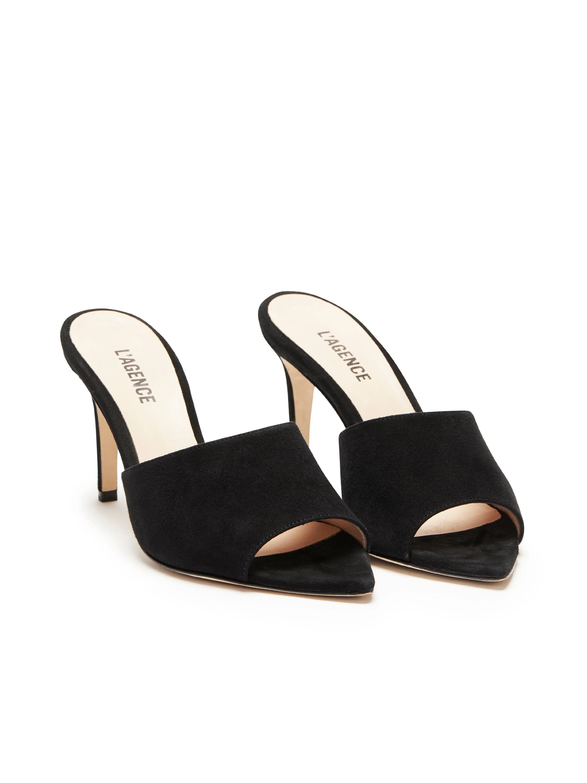 L'AGENCE - Lolita Suede Open - Toe Mule - Image 2