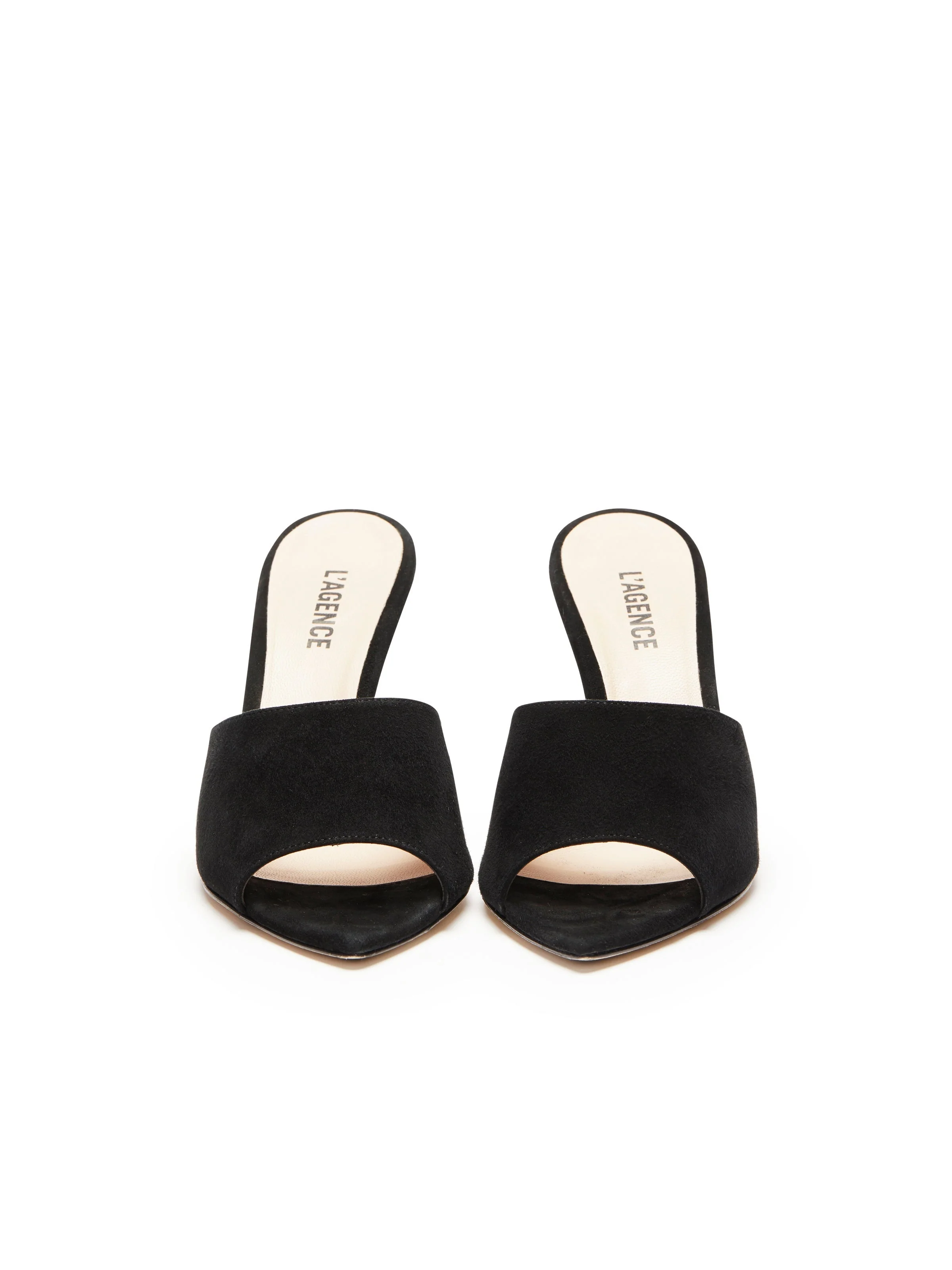 L'AGENCE - Lolita Suede Open - Toe Mule - Image 3