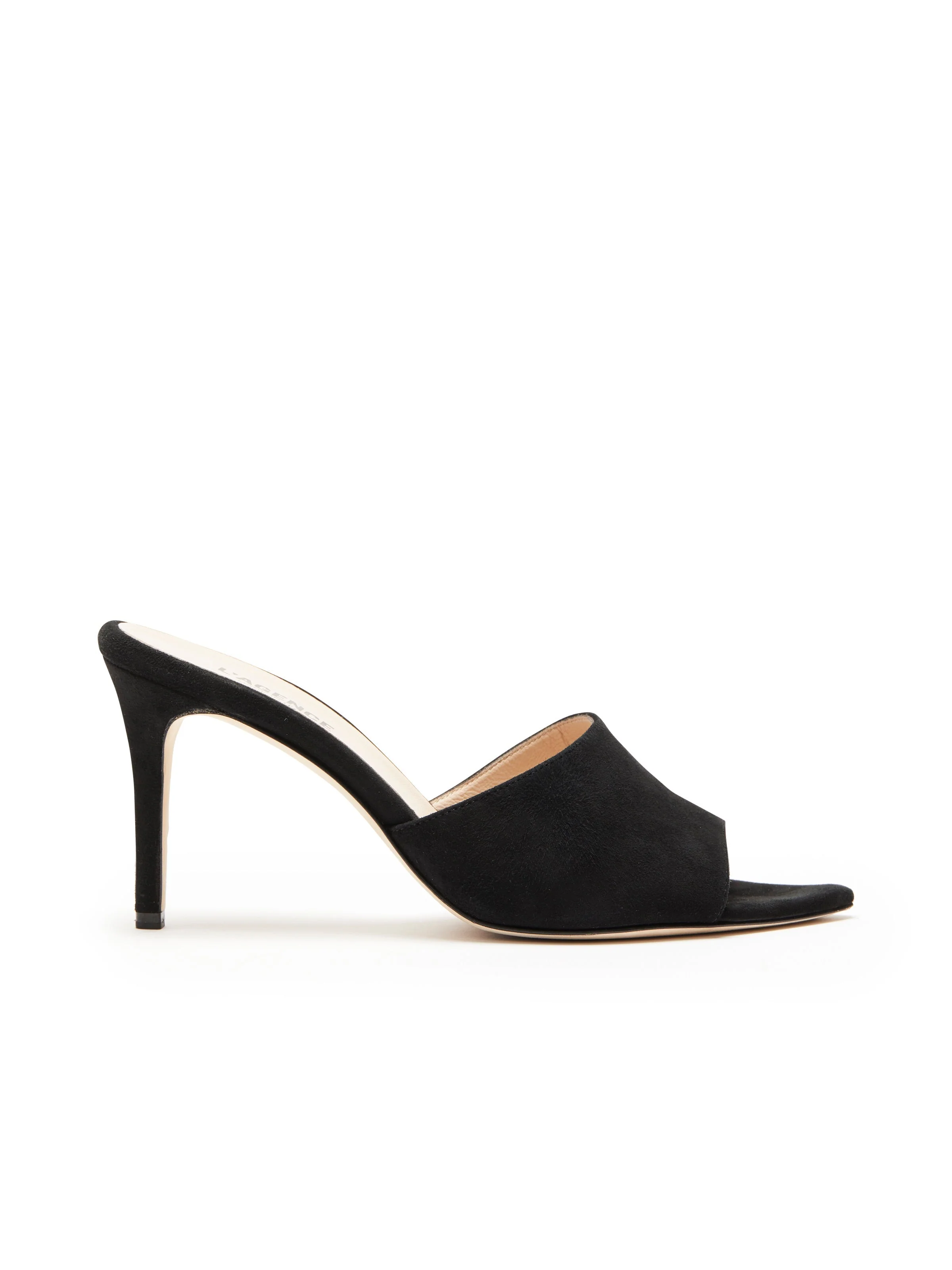L'AGENCE - Lolita Suede Open - Toe Mule - Image 4