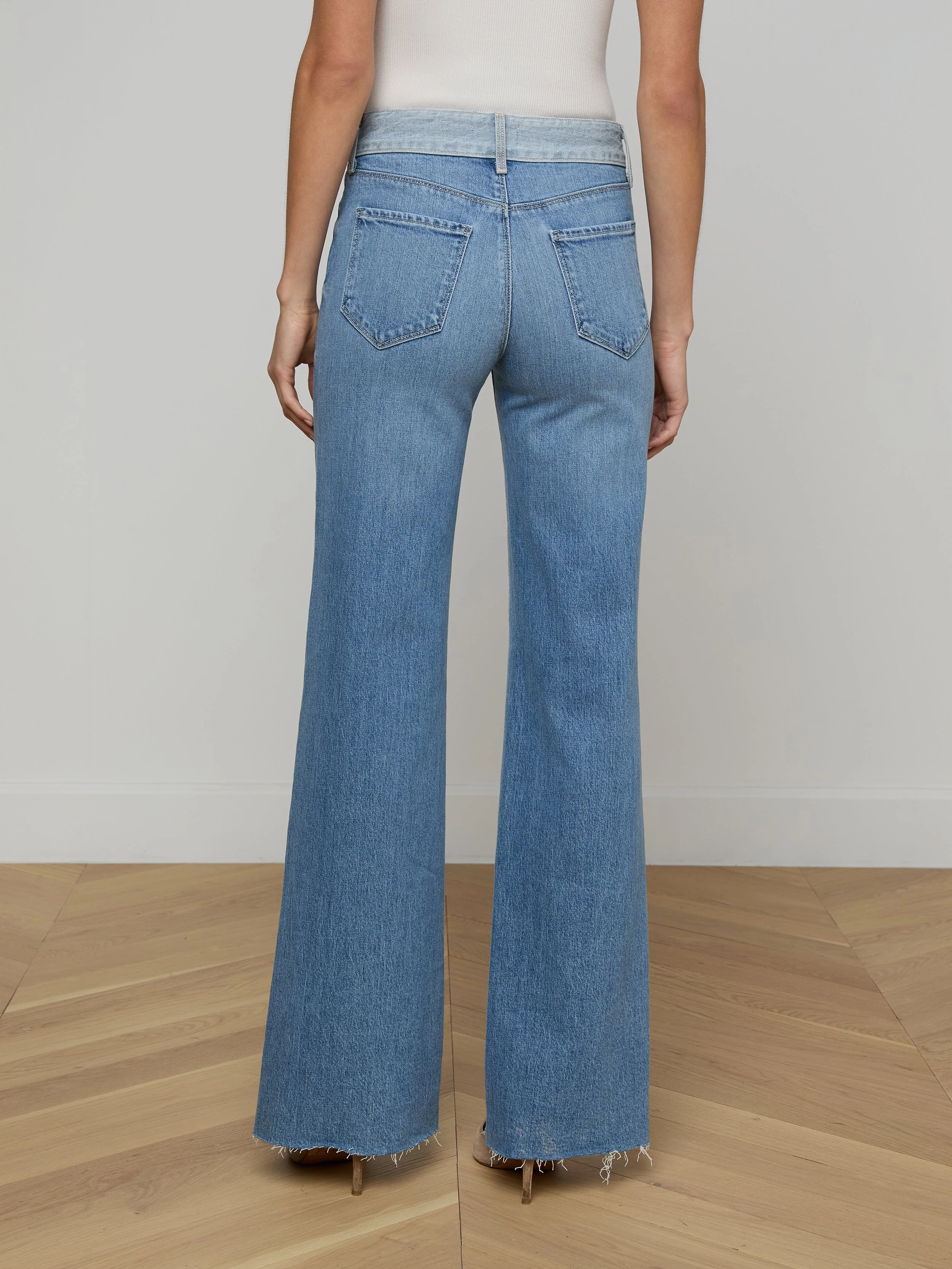 L'AGENCE - Louane Wide - Leg Flare Jean - Image 5