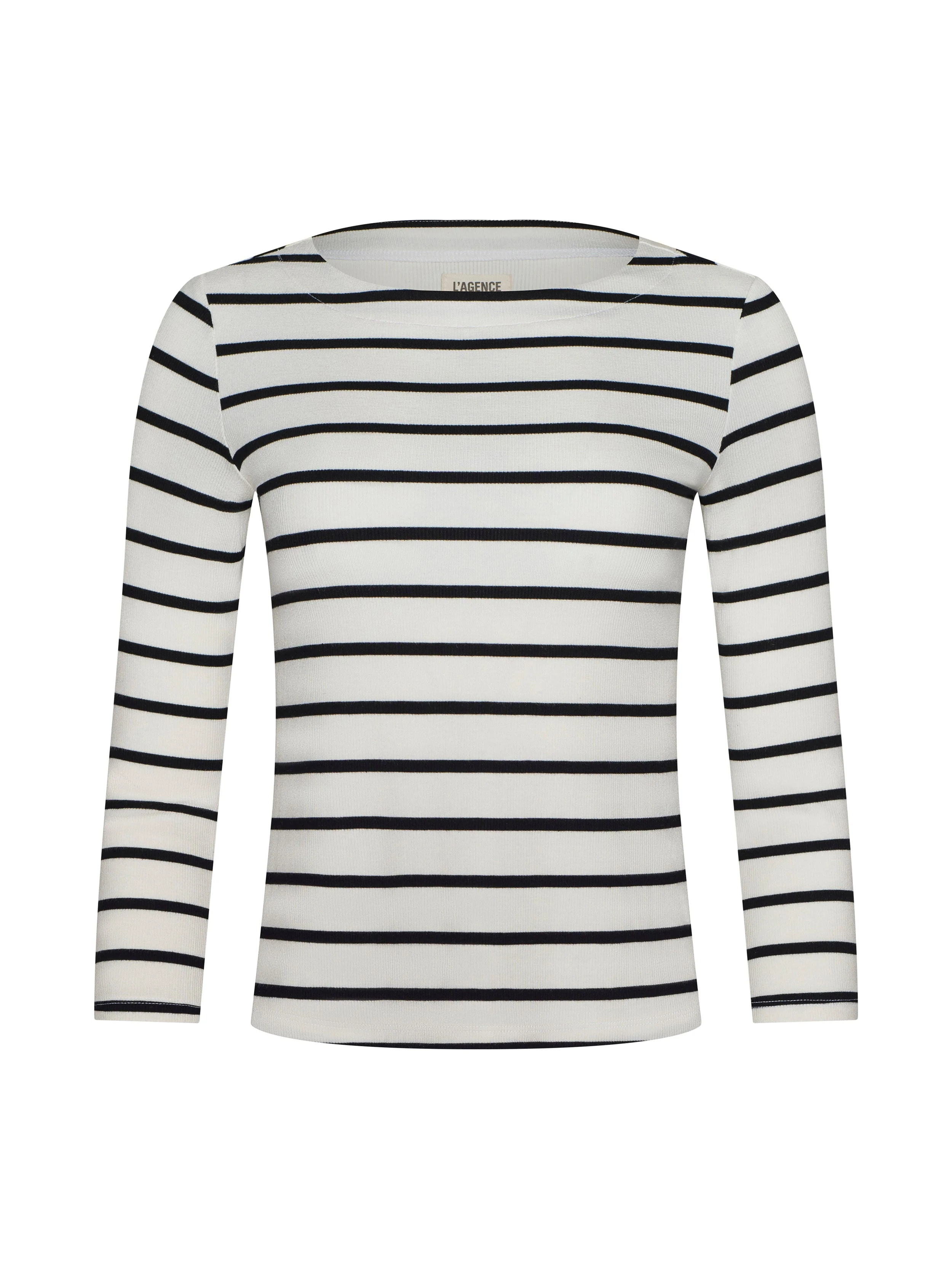 L'AGENCE - Lucille Striped Boatneck Top - Image 6
