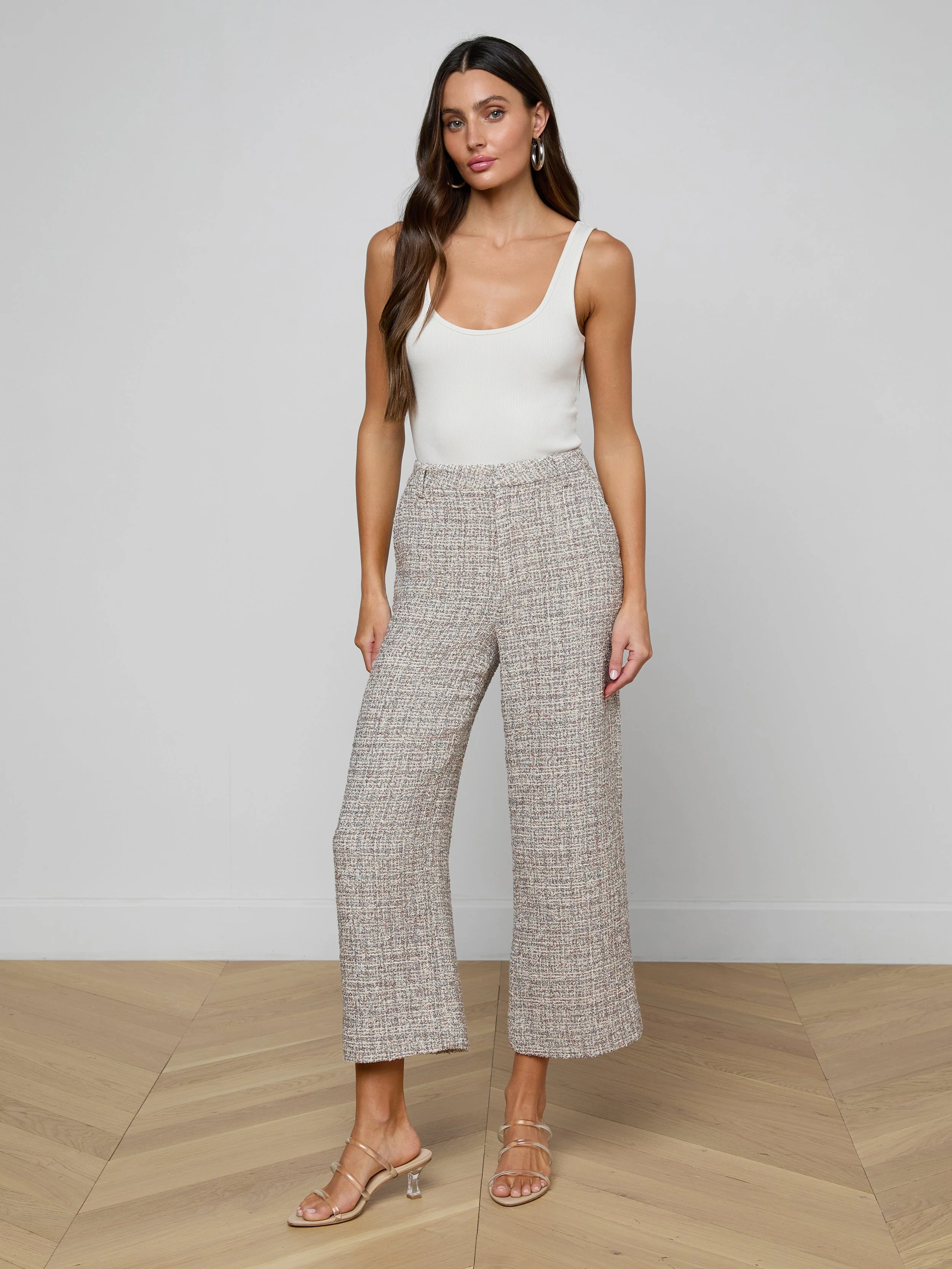 L'AGENCE - Lula Cropped Tweed Trouser