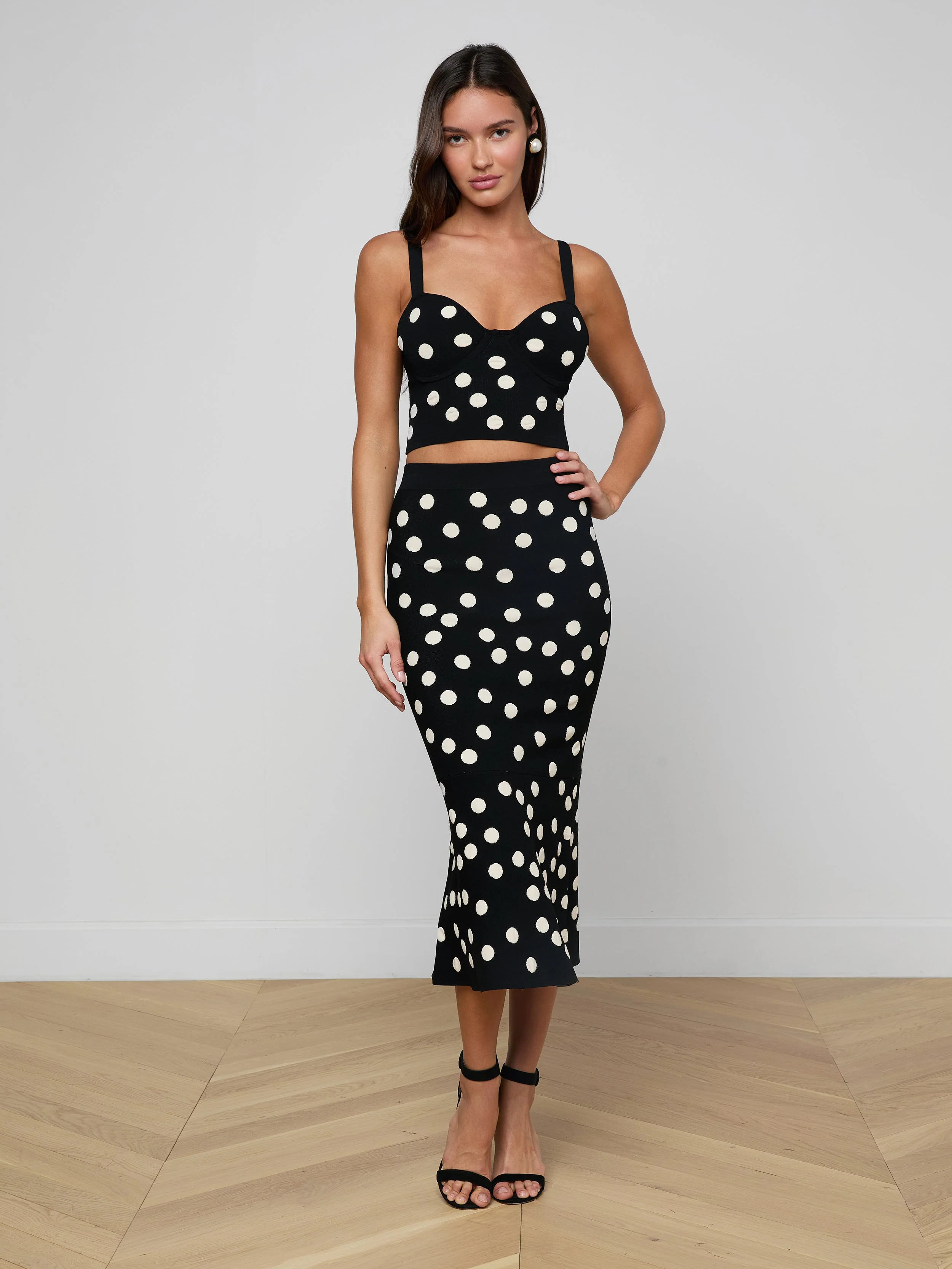 L'AGENCE - Mae Knit Flare Skirt