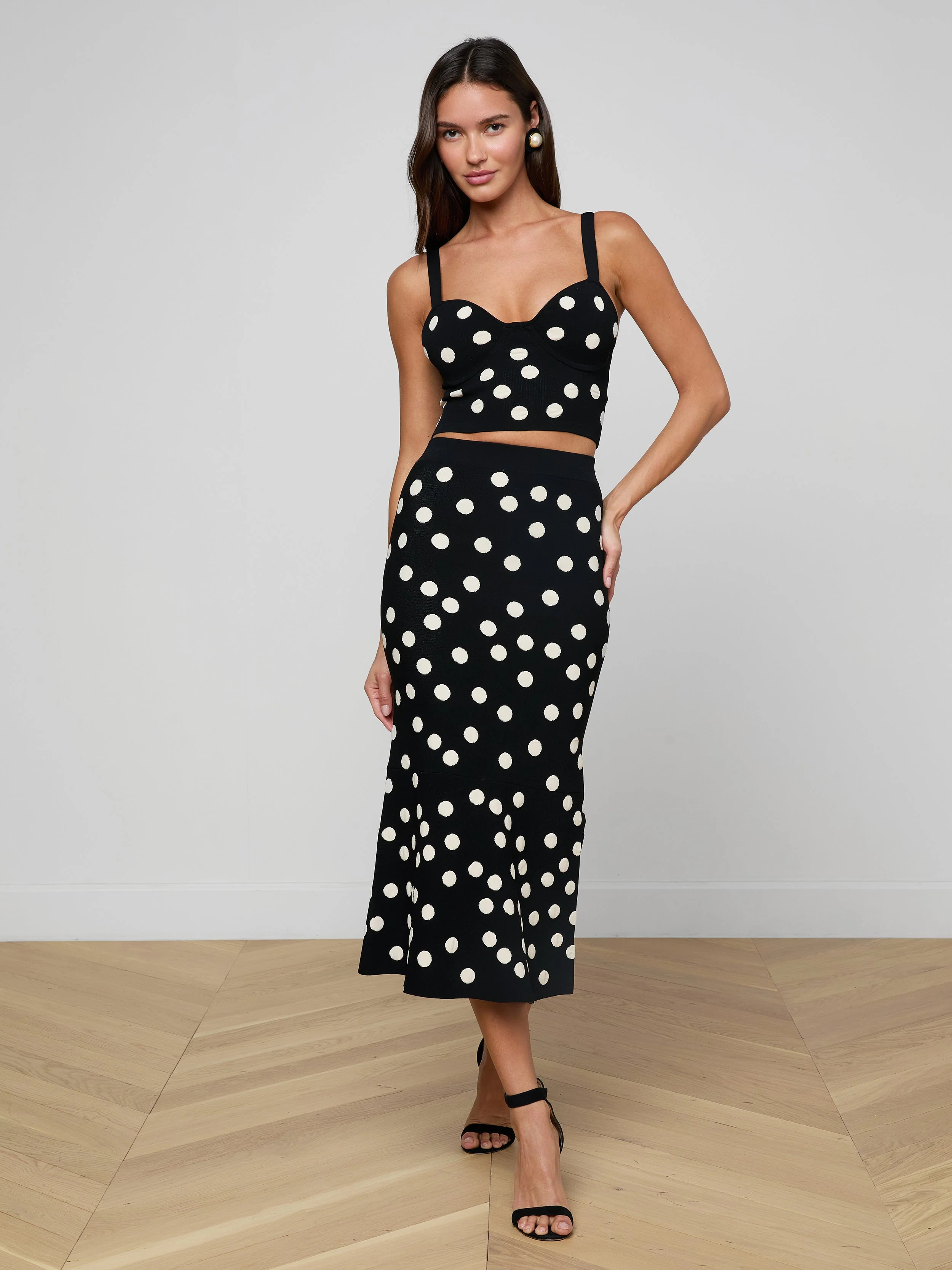 L'AGENCE - Mae Knit Flare Skirt - Image 2