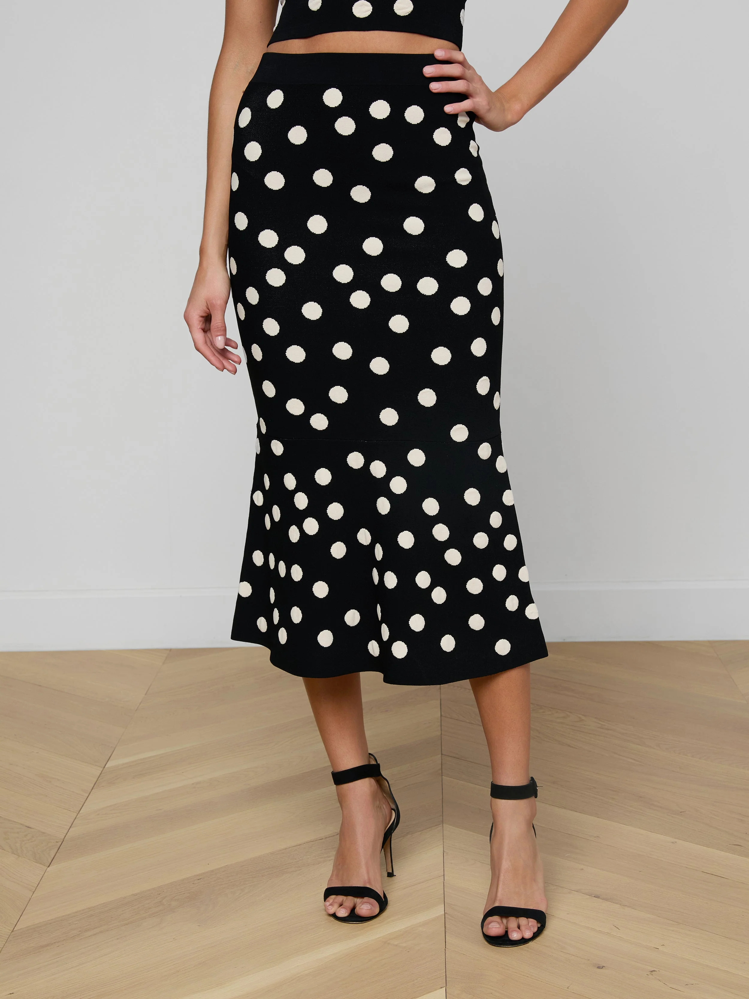 L'AGENCE - Mae Knit Flare Skirt - Image 3