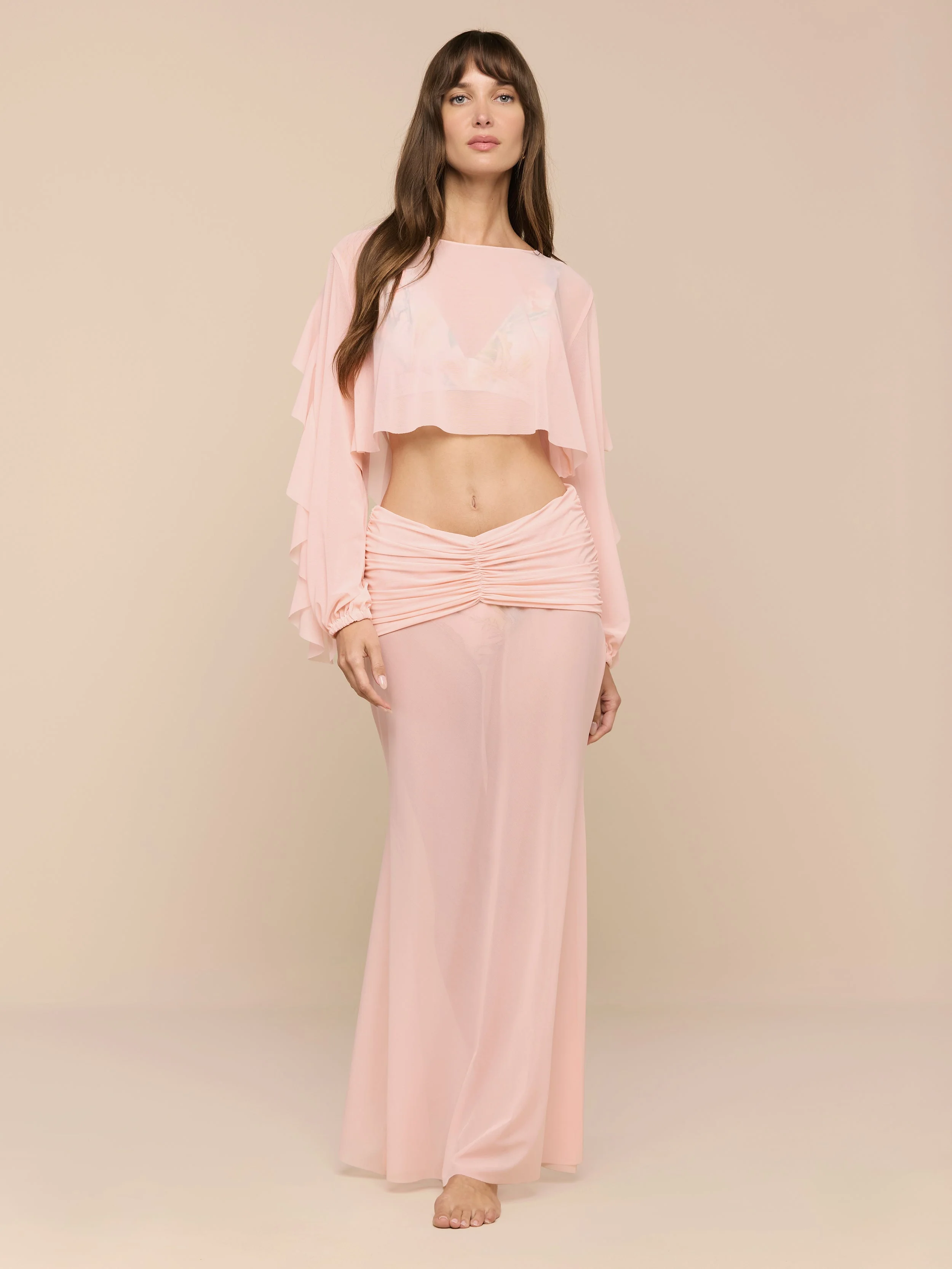 L'AGENCE - Mahe Mesh Cover - Up Skirt - Image 2