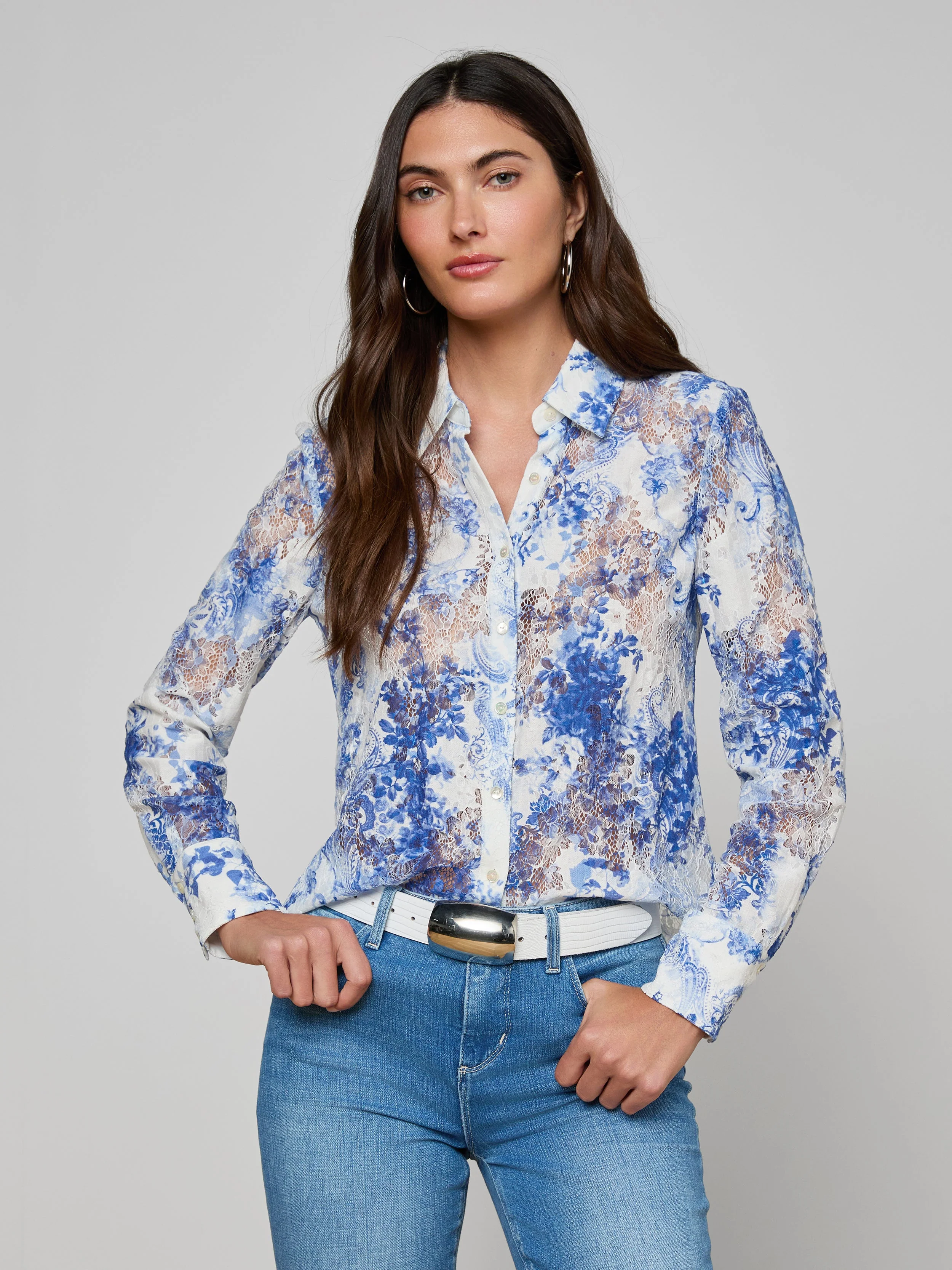 L'AGENCE - Maia Lace Blouse