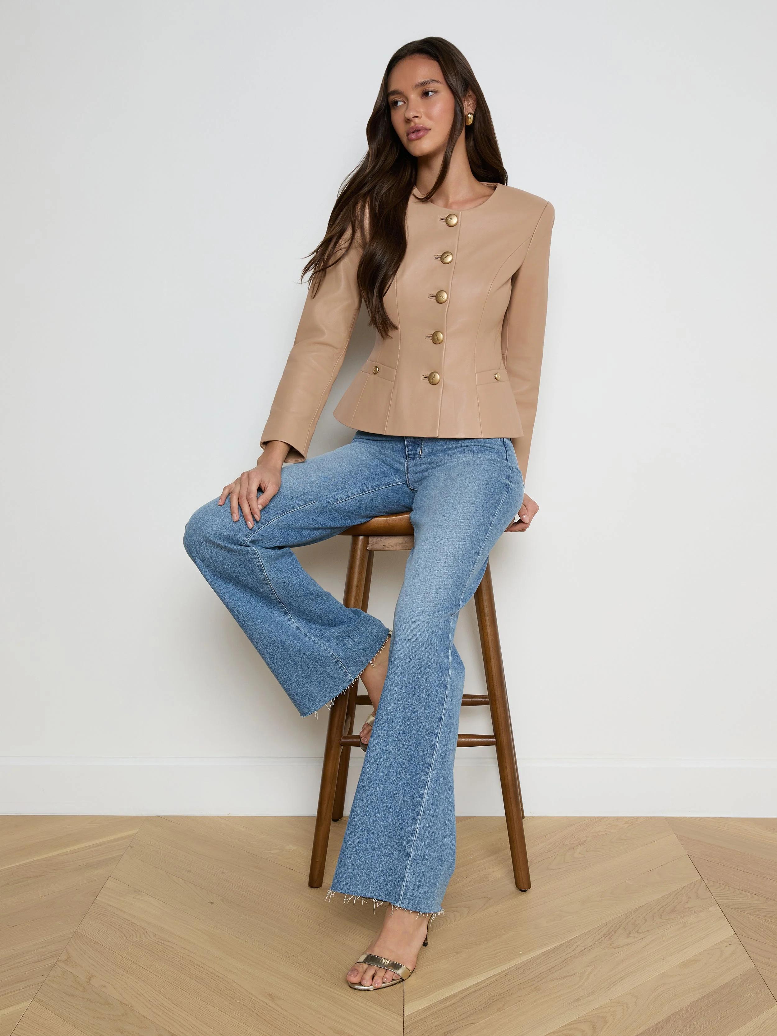 L'AGENCE - Mariella Leather Jacket - Image 5