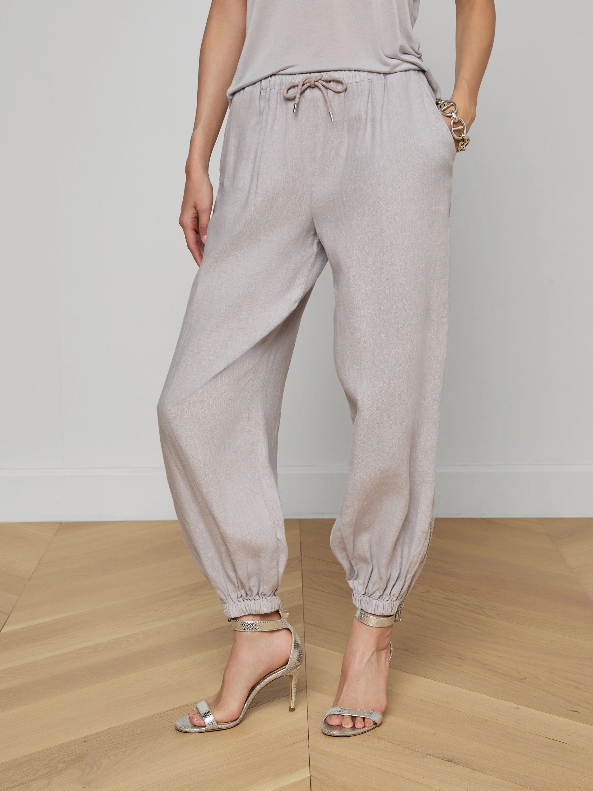 L'AGENCE - Mariko Linen Jogger - Image 3