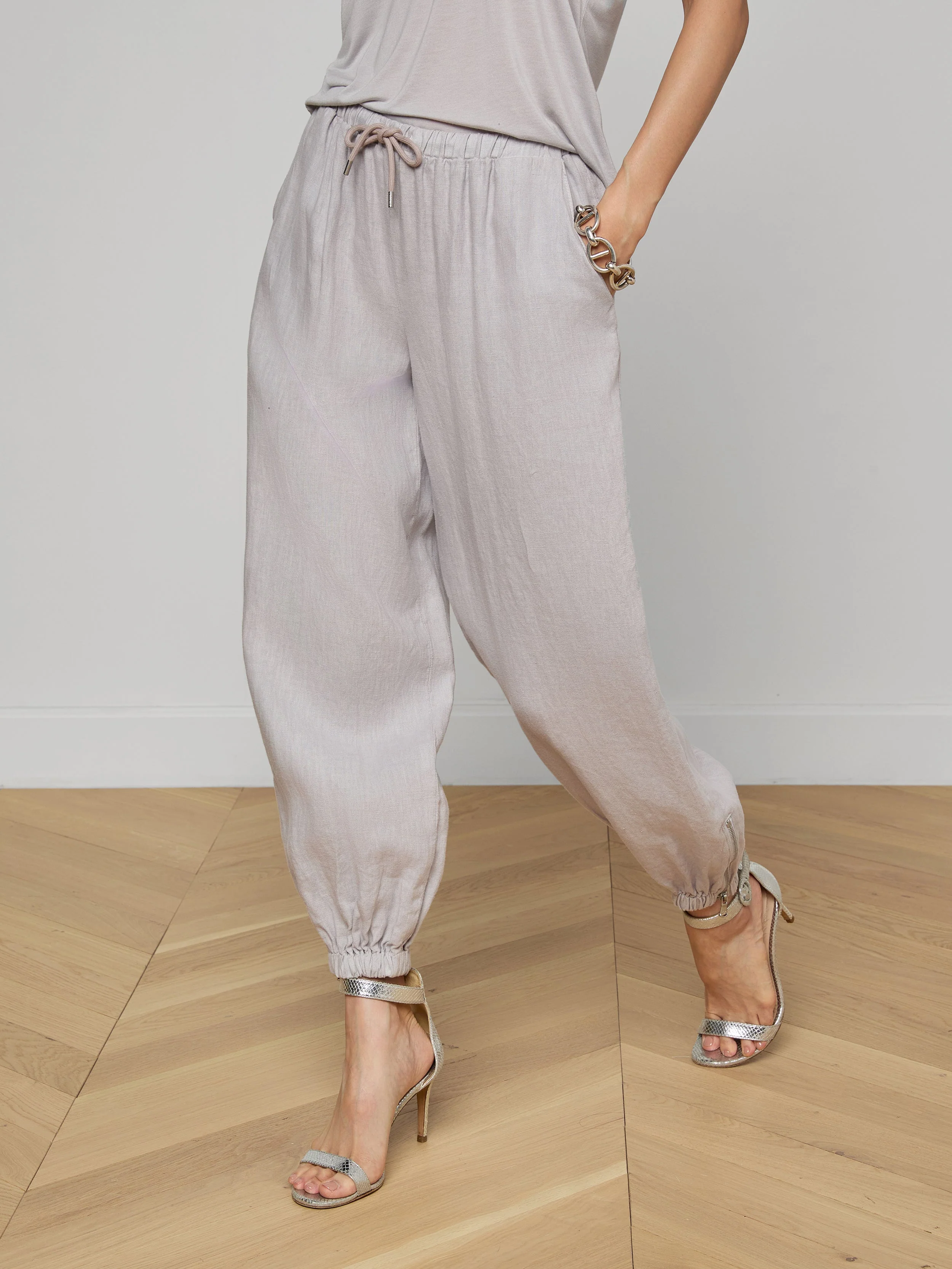 L'AGENCE - Mariko Linen Jogger - Image 4