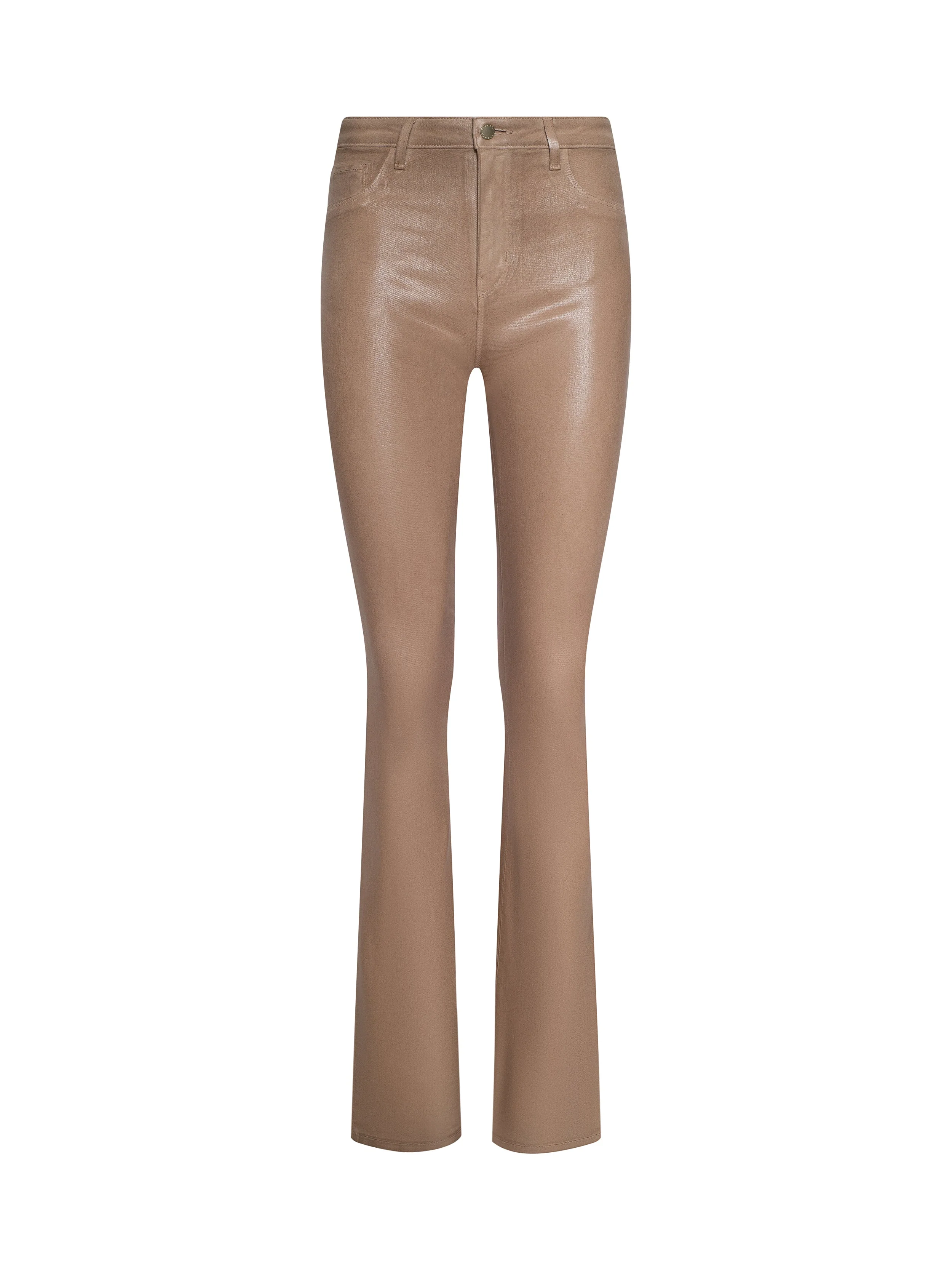 L'AGENCE - Marty Coated Flare Jean